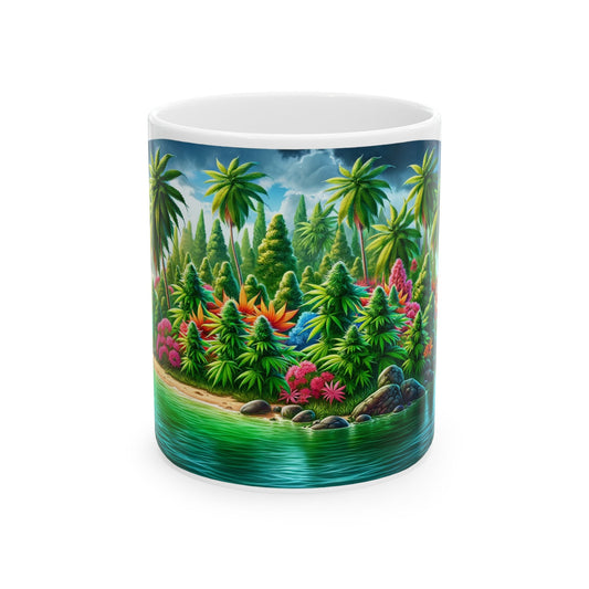 TROPICAL WEED ISLAND - Coffee Weed Mug (11oz)