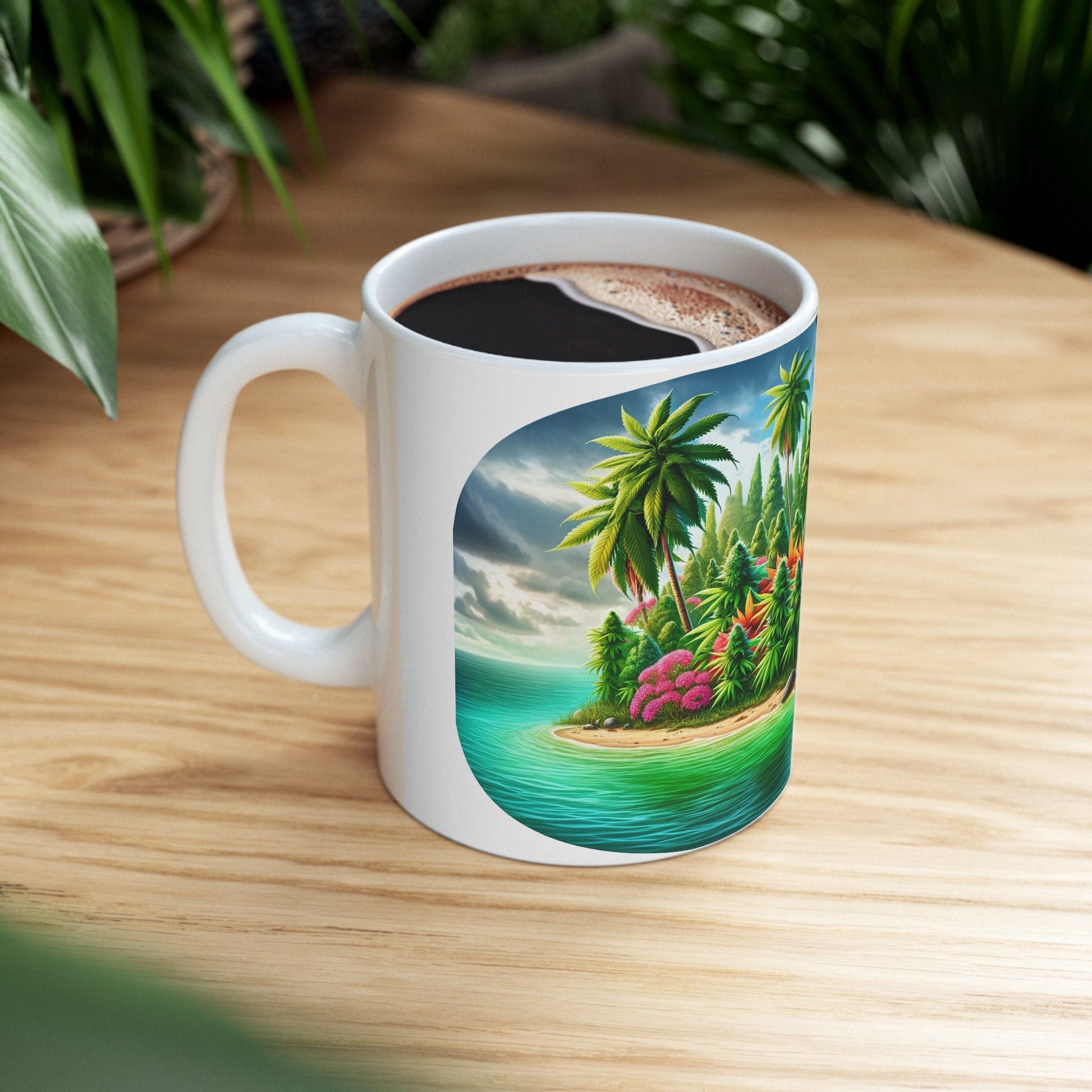 TROPICAL WEED ISLAND - Coffee Weed Mug (11oz)