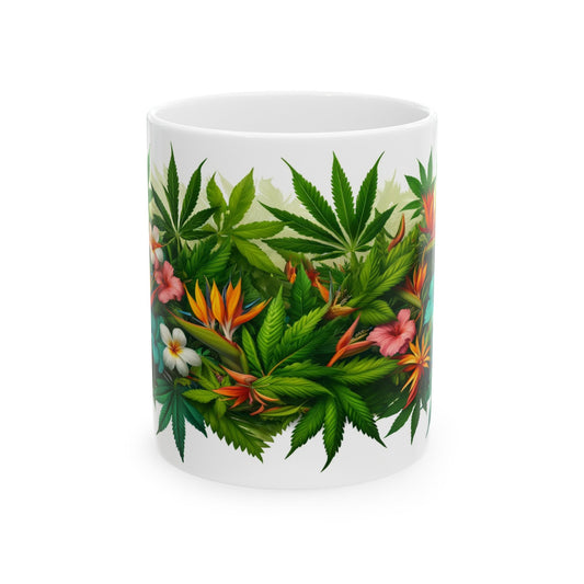 WEED & FLOWER WRAP Mug - Coffee Mug (11oz)