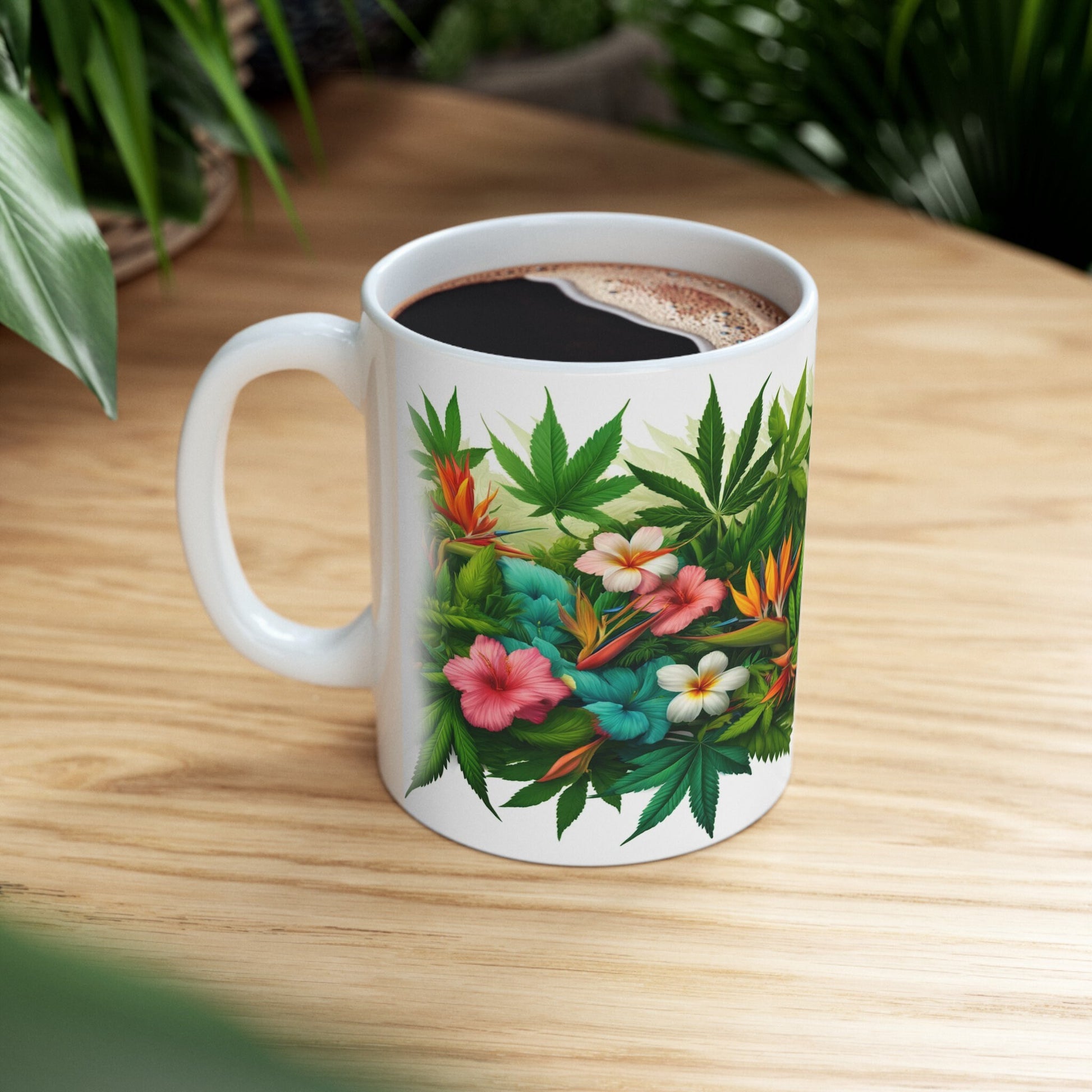 WEED & FLOWER WRAP Mug - Coffee Mug (11oz)
