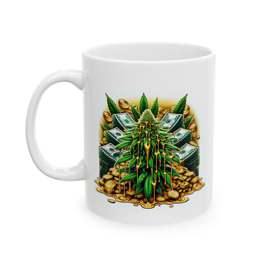 WEED MONEY GOLD Mug - Weed Coffee Mug (11oz)