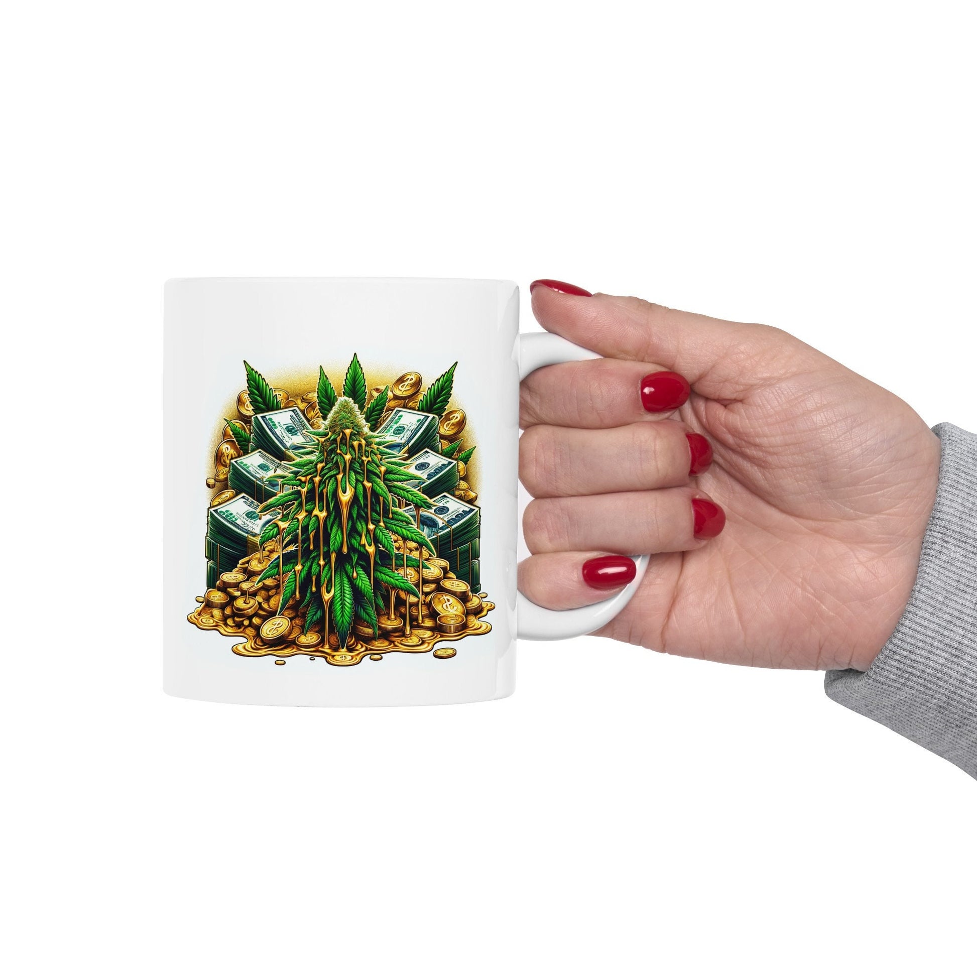 WEED MONEY GOLD Mug - Weed Coffee Mug (11oz)
