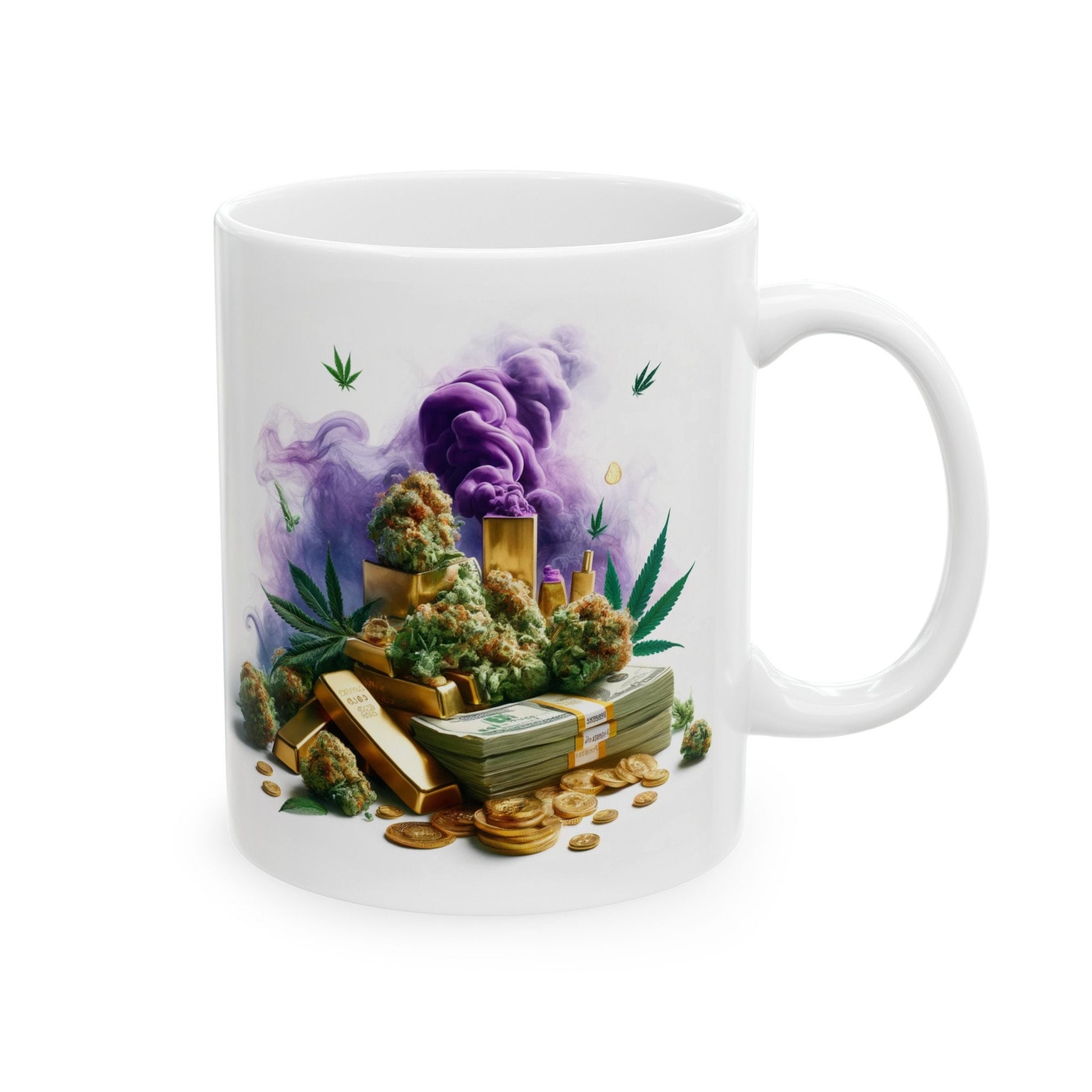 WEED MONEY GOLD Mug - Weed Coffee Mug (11oz)