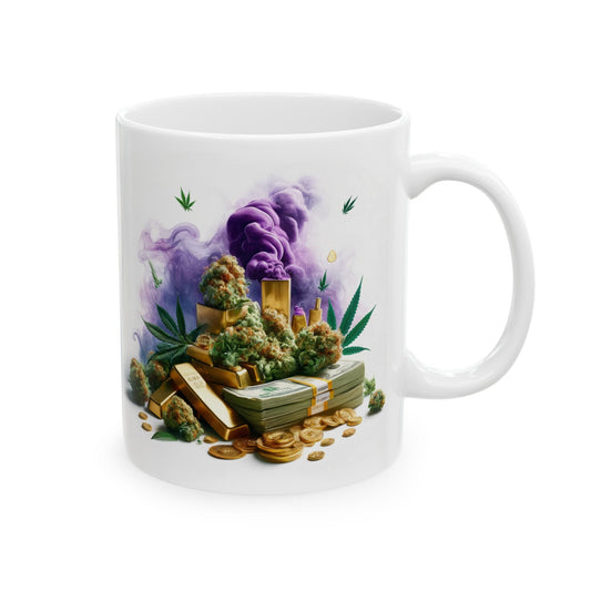 WEED MONEY GOLD Mug - Weed Coffee Mug (11oz)