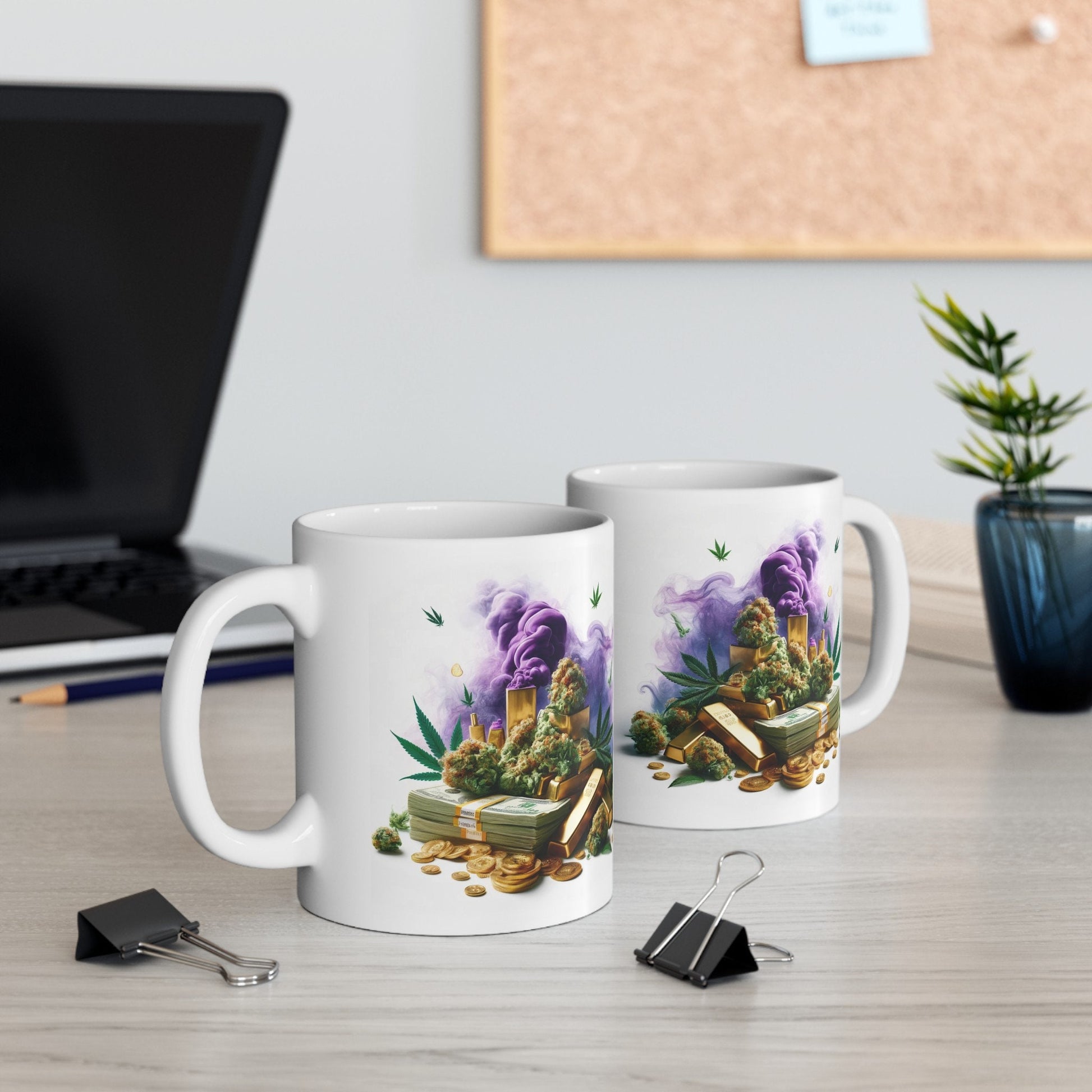WEED MONEY GOLD Mug - Weed Coffee Mug (11oz)
