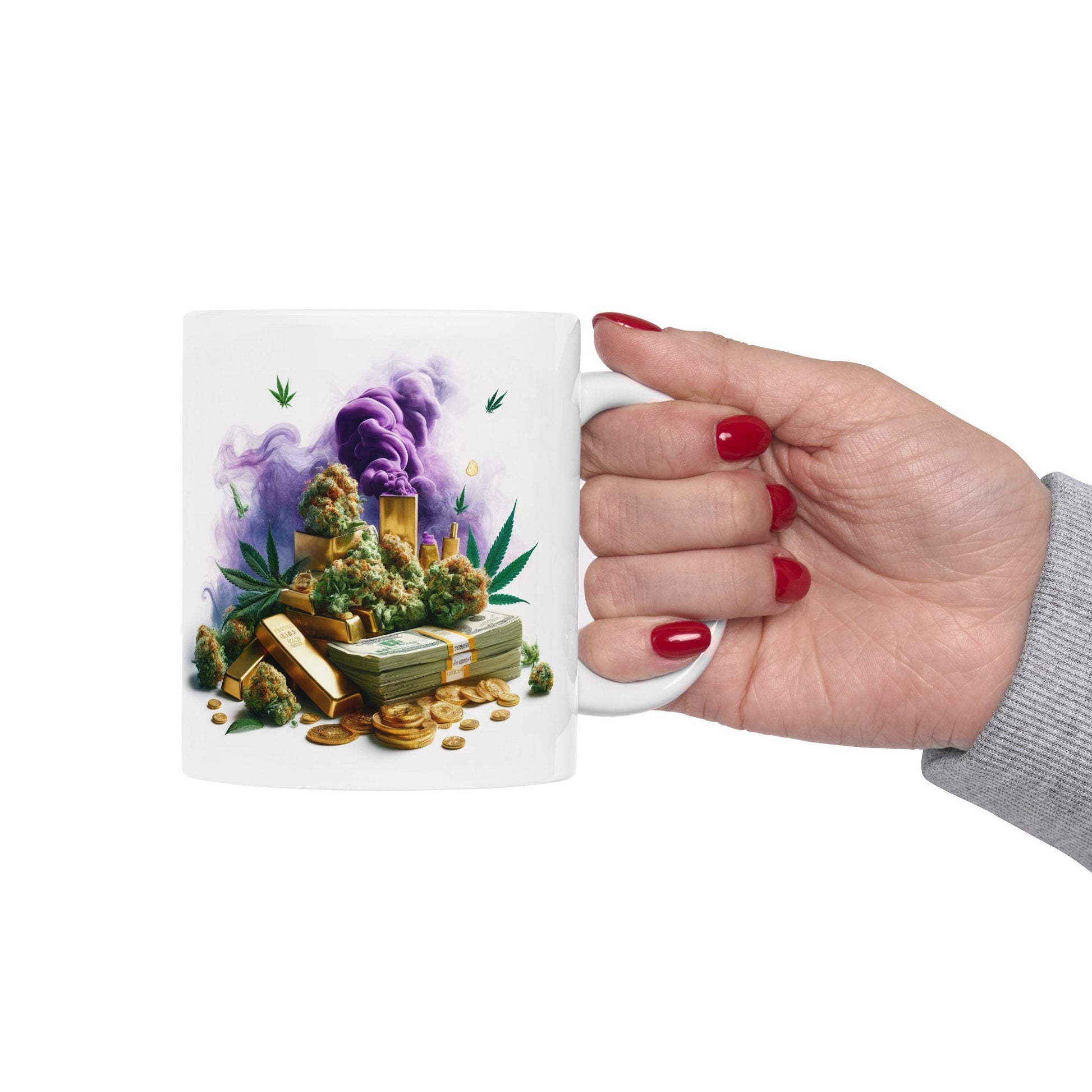 WEED MONEY GOLD Mug - Weed Coffee Mug (11oz)