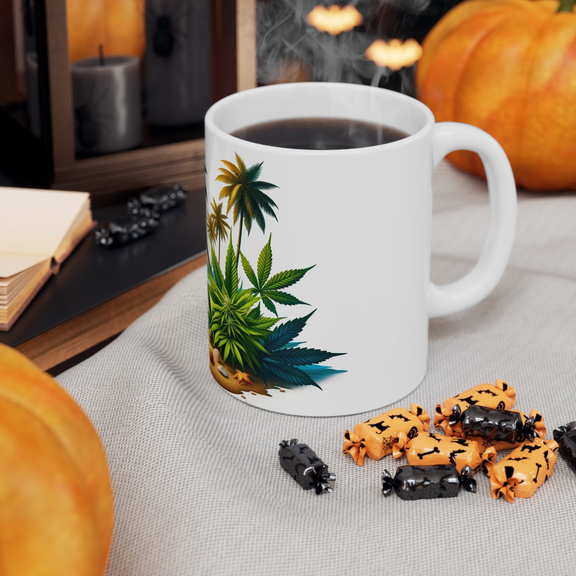 TROPICAL WEED BEACH - 420 Coffee Mug (11oz)