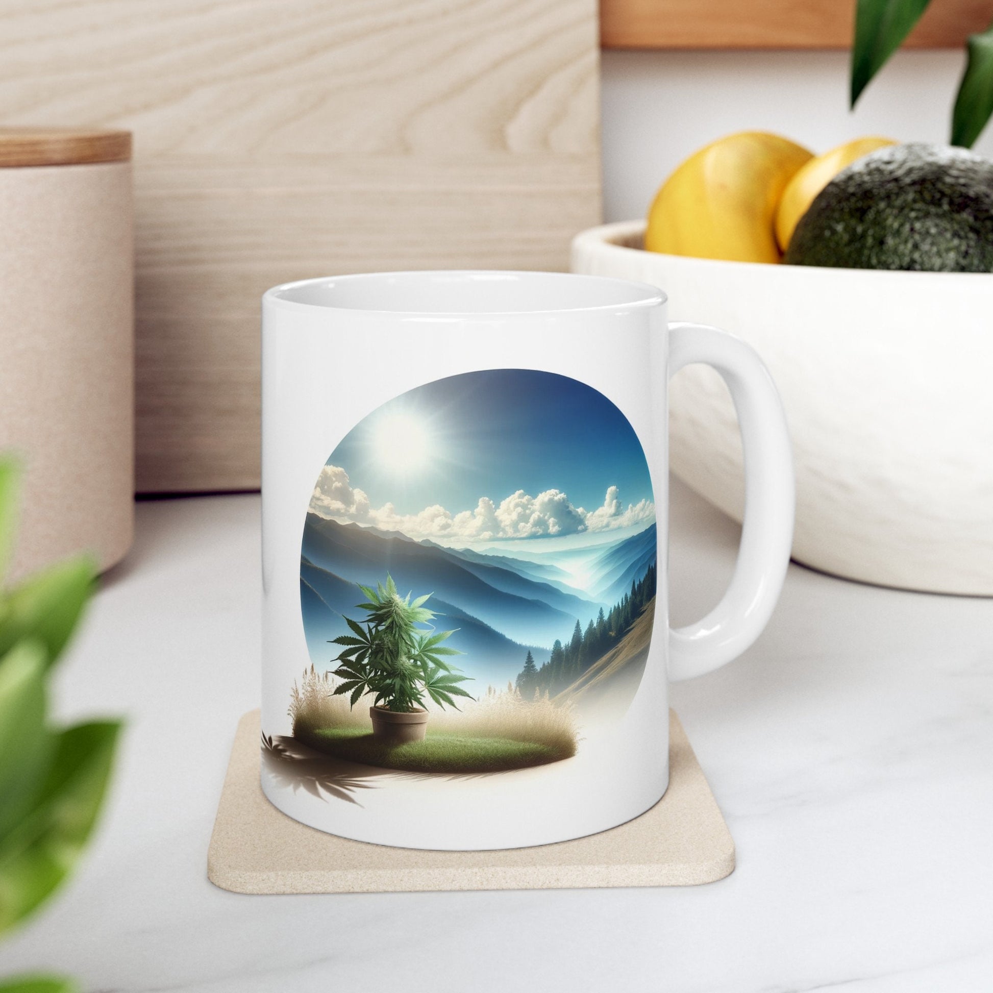 420 MOUNTAIN VIEW - Coffee Weed Mug (11oz)