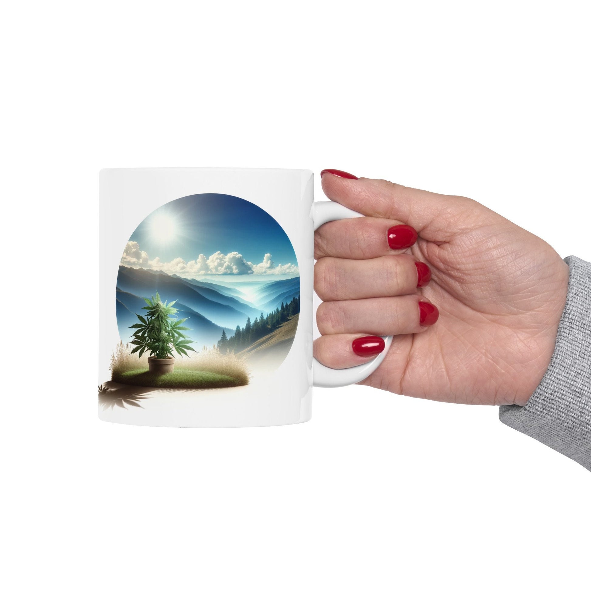420 MOUNTAIN VIEW - Coffee Weed Mug (11oz)