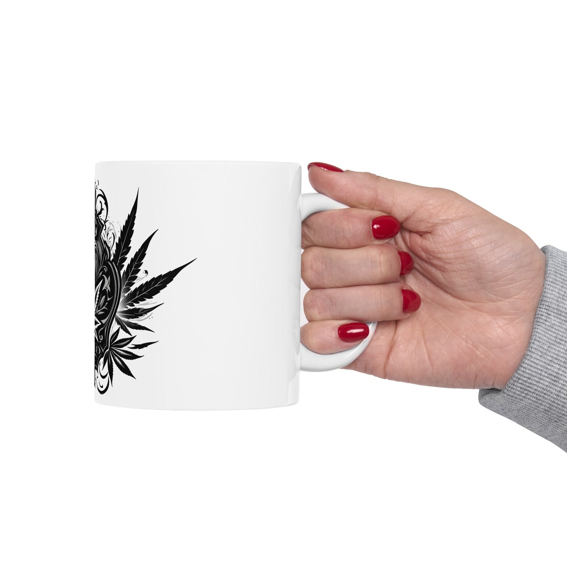GOTHIC WEED LEAF - Coffee Weed Mug (11oz)