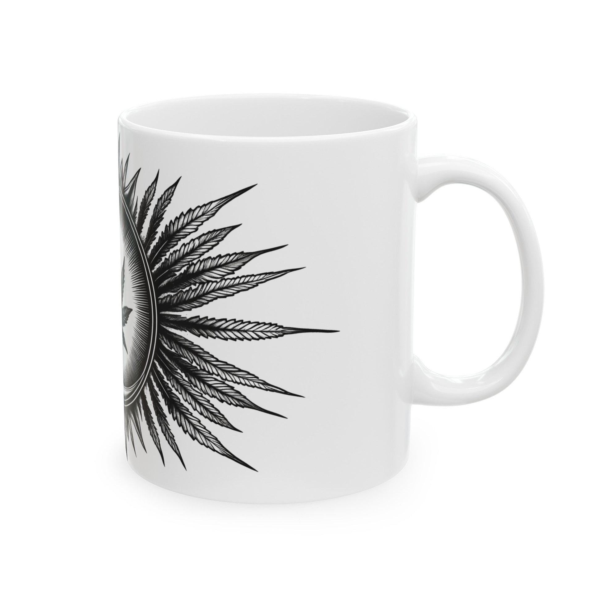 WEED LEAF MOON - Coffee Weed Mug (11oz)