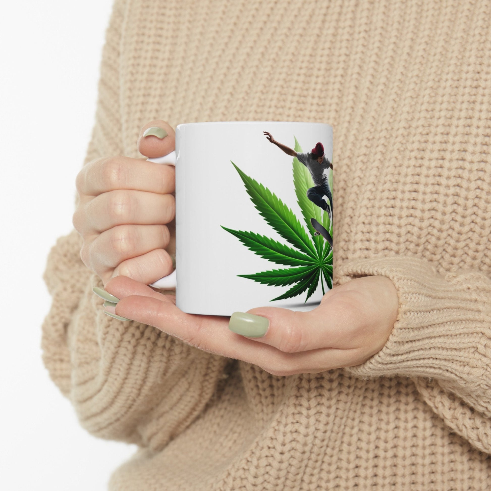 SKATER WEED Mug - Weed Coffee Mug (11oz)