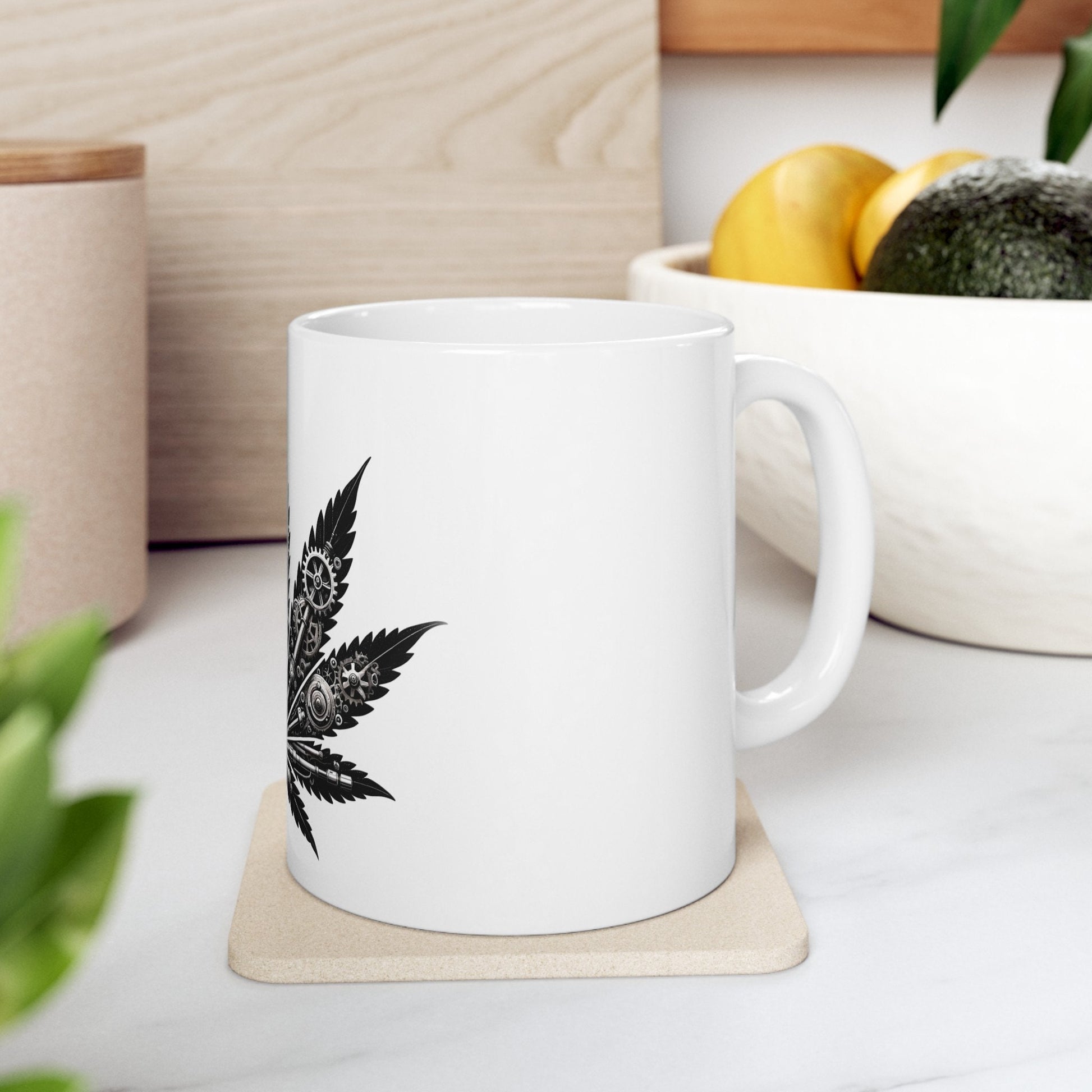 WEED LEAF of GEARS - Coffee Weed Mug (11oz)
