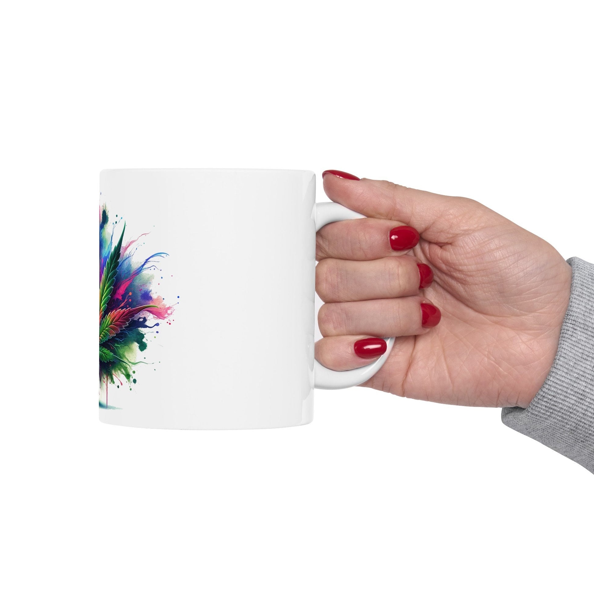 WEED LEAF ART - Coffee Weed Mug (11oz)
