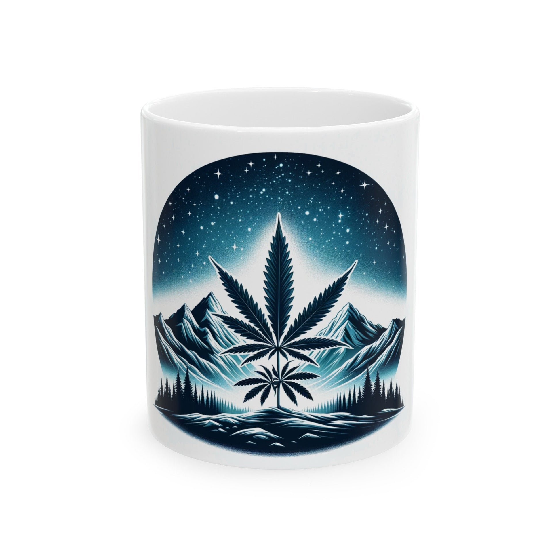 NIGHT MOUNTAINS Mug - Weed Coffee Mug (11oz)