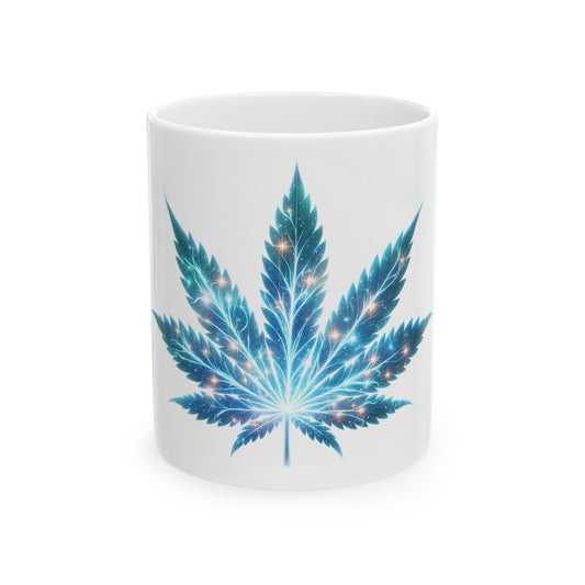 SPACE WEED LEAF - Coffee Weed Mug (11oz)