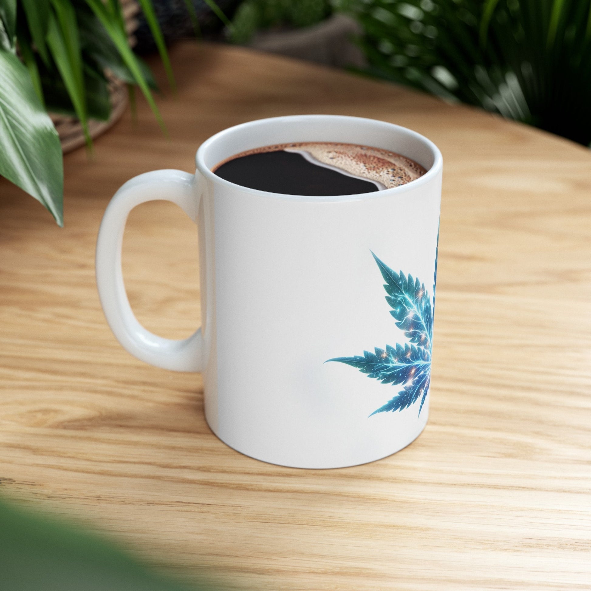 SPACE WEED LEAF - Coffee Weed Mug (11oz)