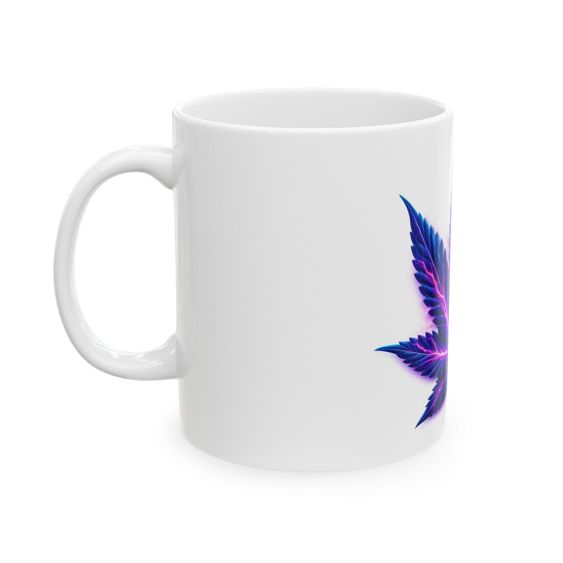 ELECTRIC PURPLE LEAF - Coffee Weed Mug (11oz)