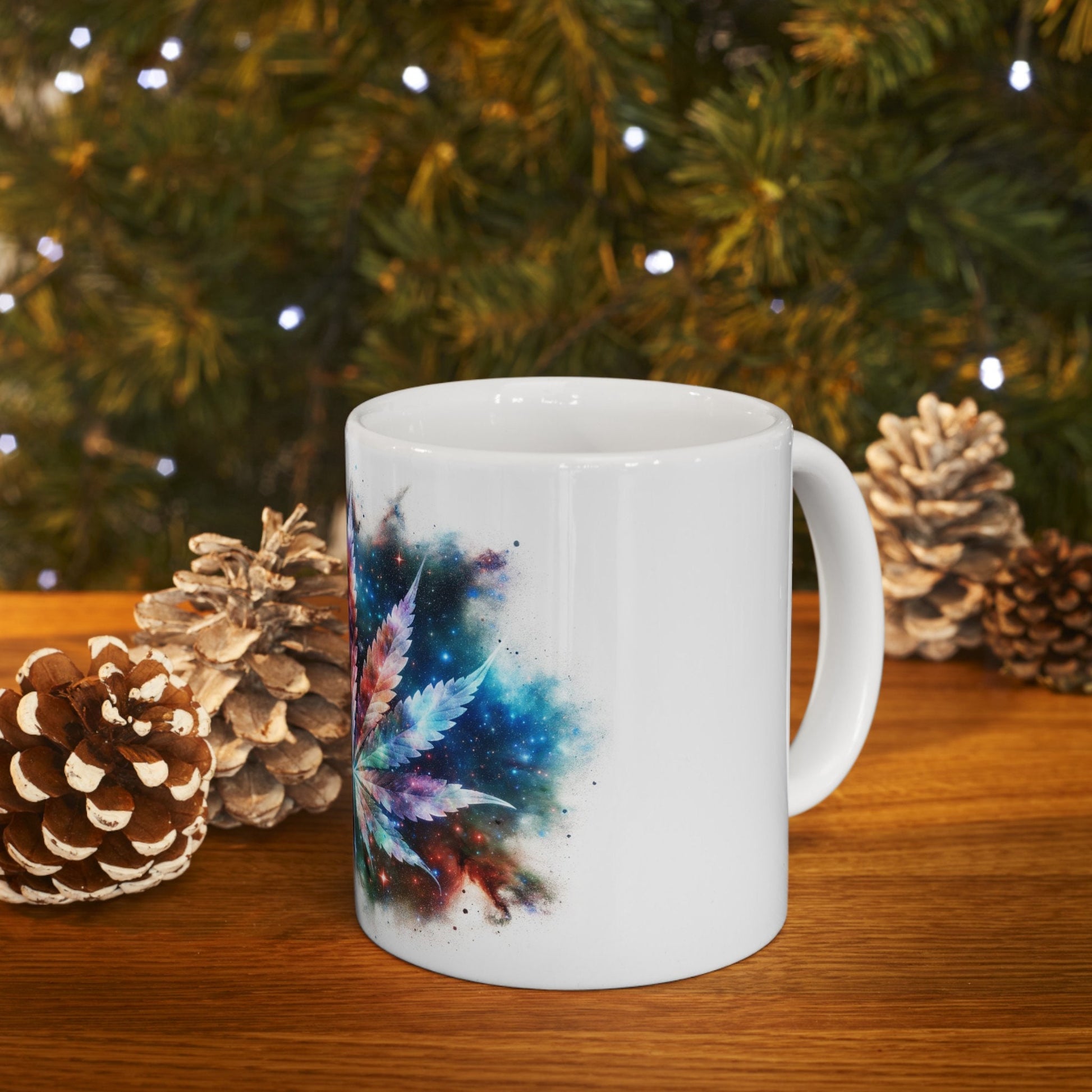 SPACE WEED LEAF - Coffee Weed Mug (11oz)