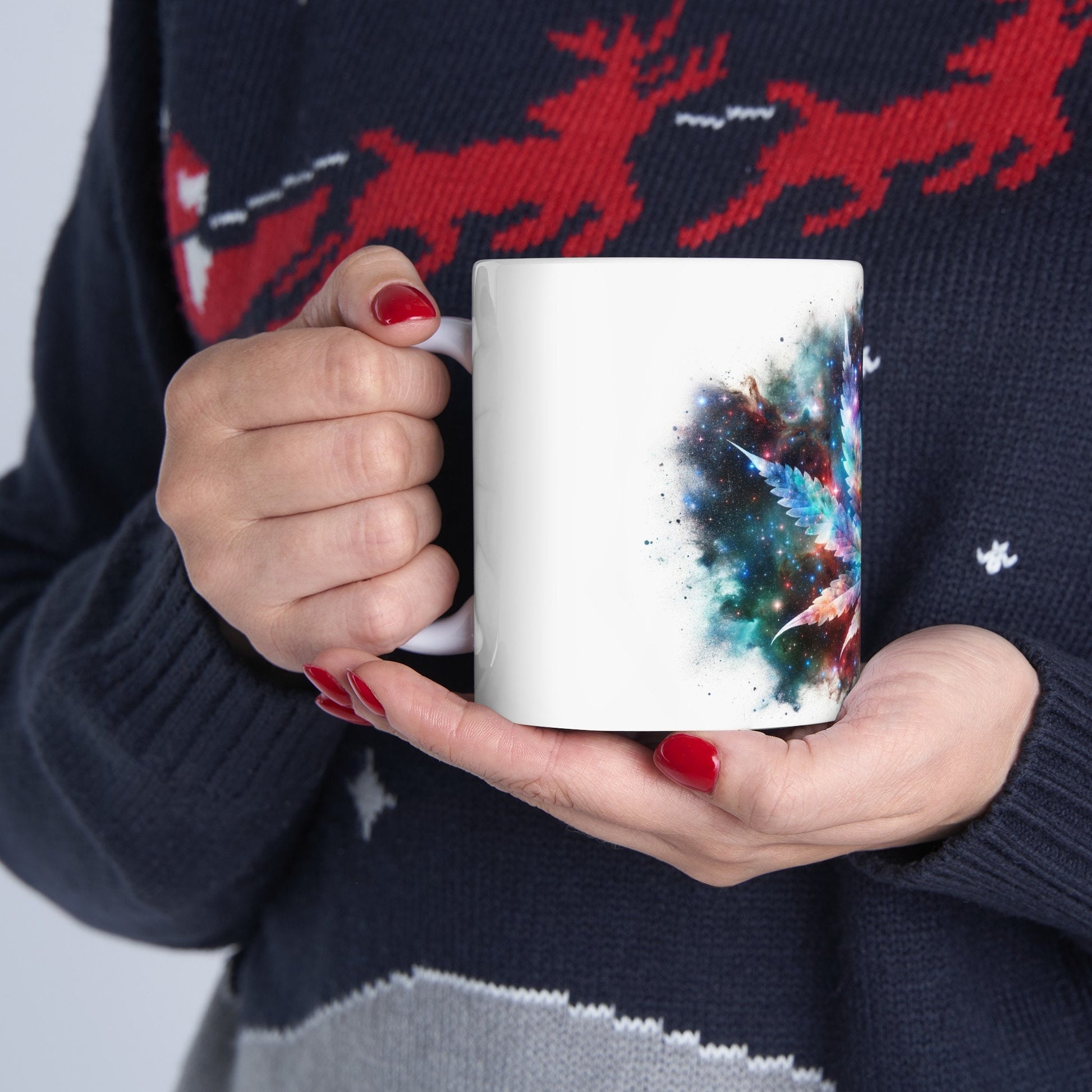 SPACE WEED LEAF - Coffee Weed Mug (11oz)