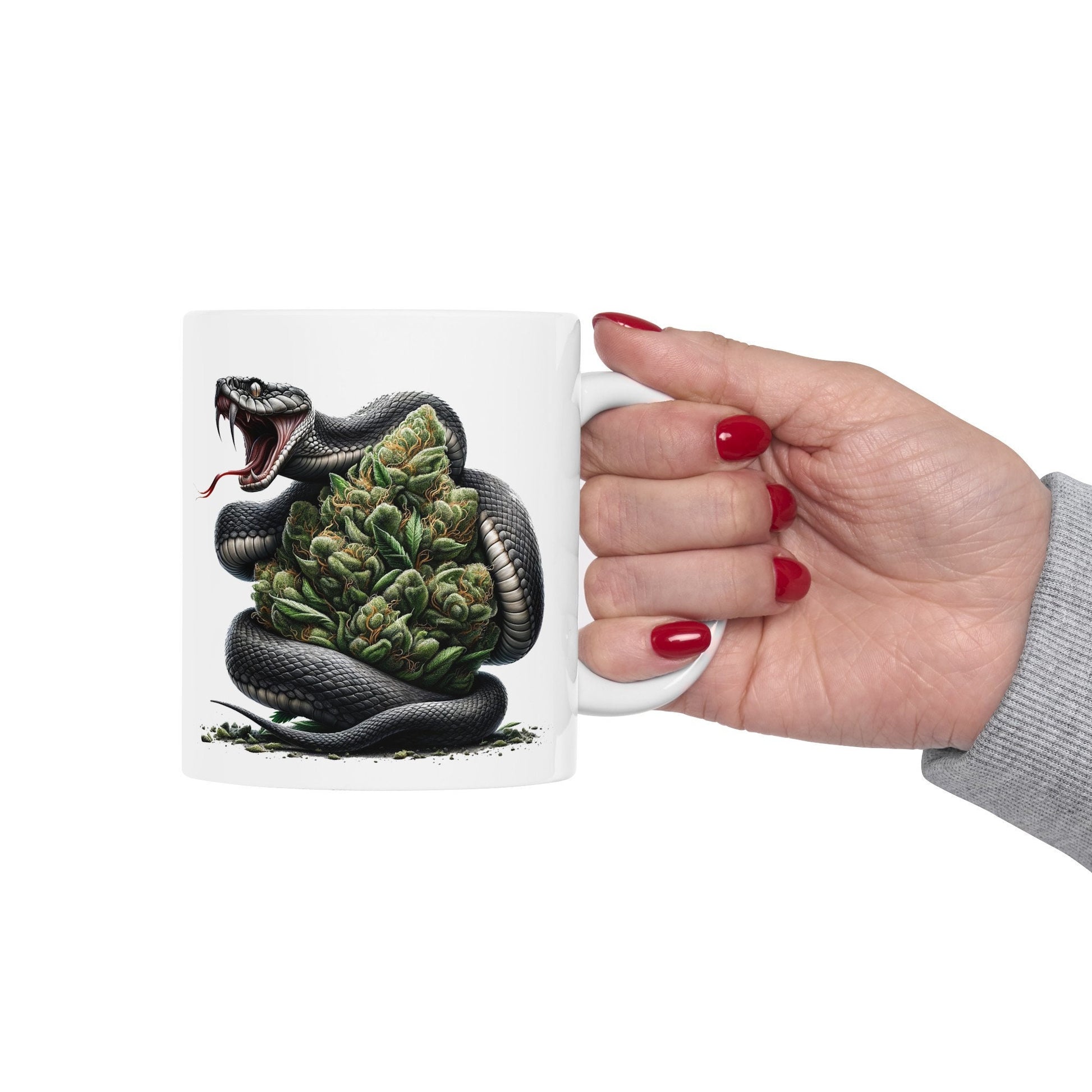 SNAKE WEED NUG - Coffee Weed Mug (11oz) Dual Sided
