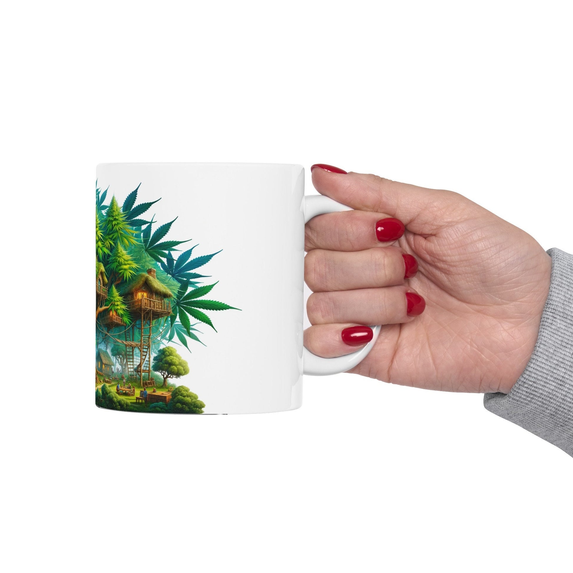WEED VILLAGE MUG - Coffee Weed Mug (11oz)