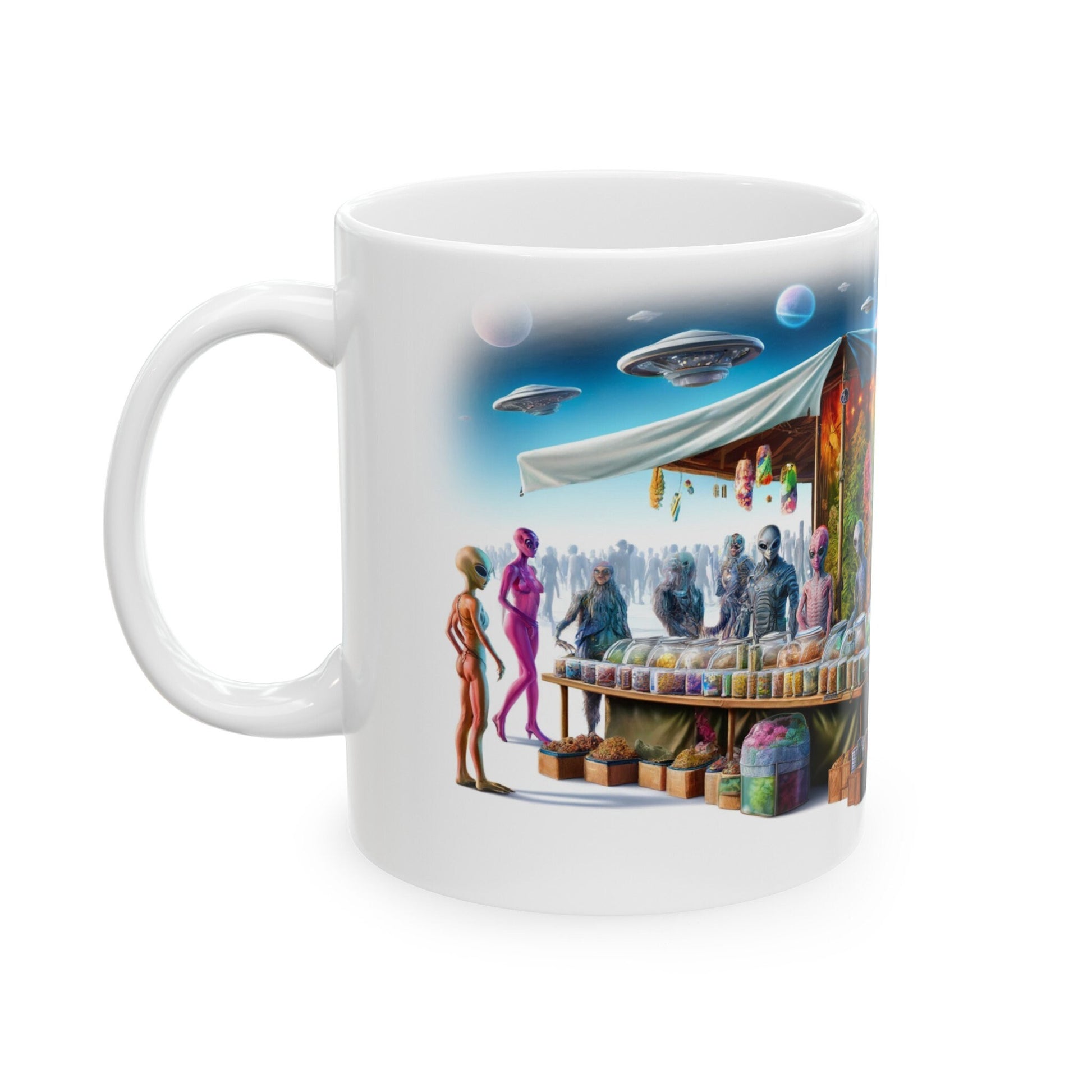 420 ALIEN MARKETPLACE - WEED Coffee Mug (11oz)