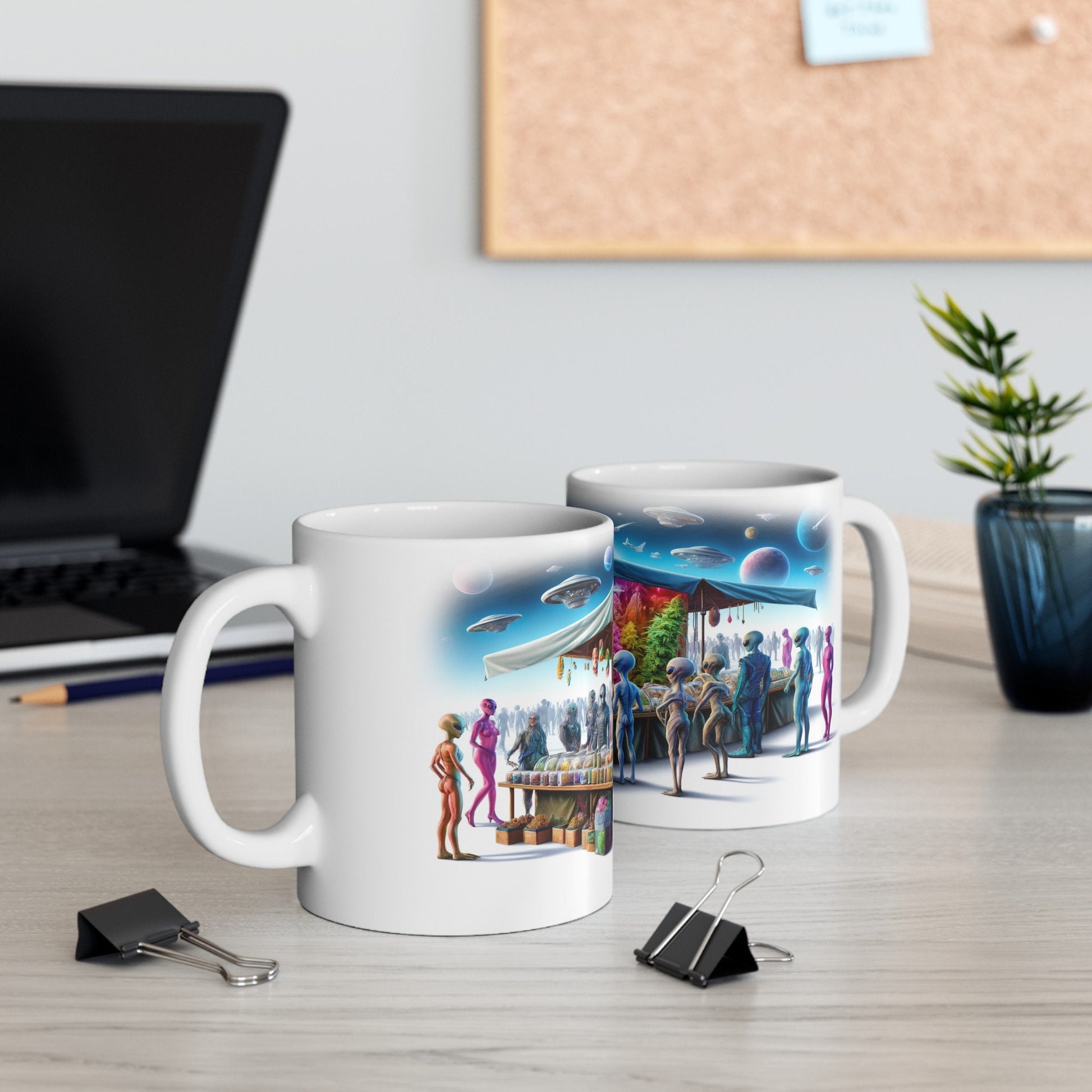 420 ALIEN MARKETPLACE - WEED Coffee Mug (11oz)