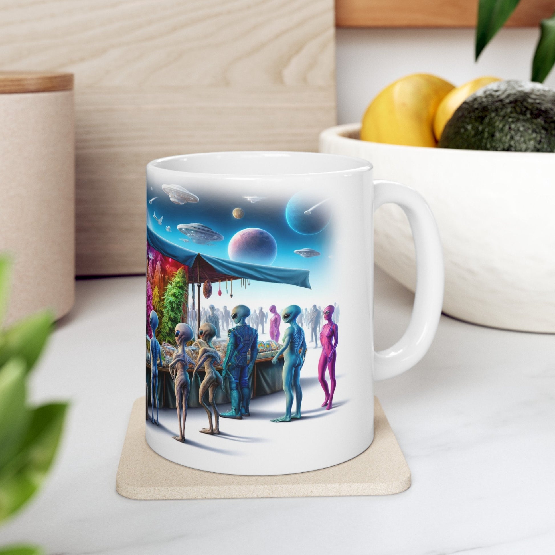 420 ALIEN MARKETPLACE - WEED Coffee Mug (11oz)