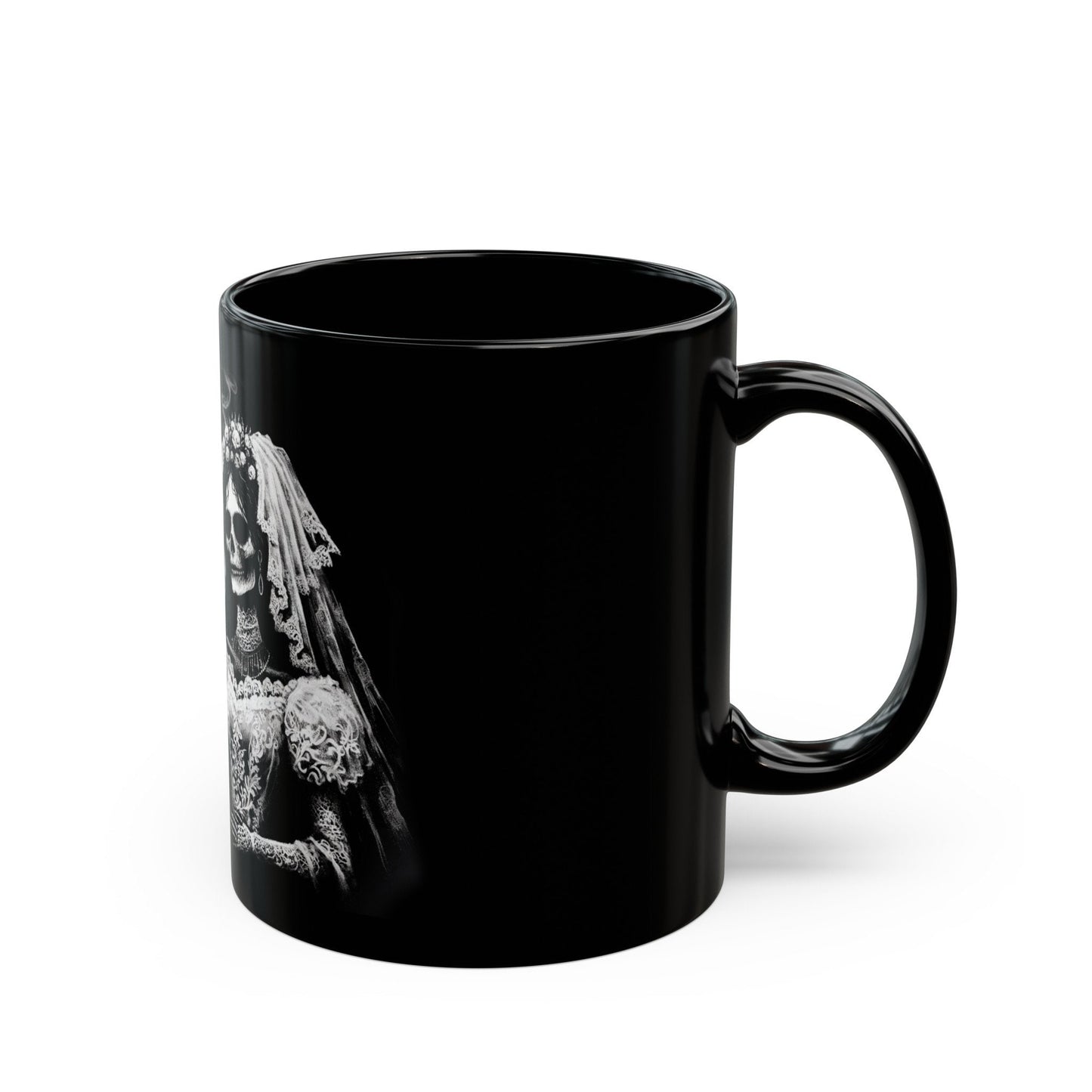 SKELETON COUPLE - Weed Coffee Mug (11oz) BLACK