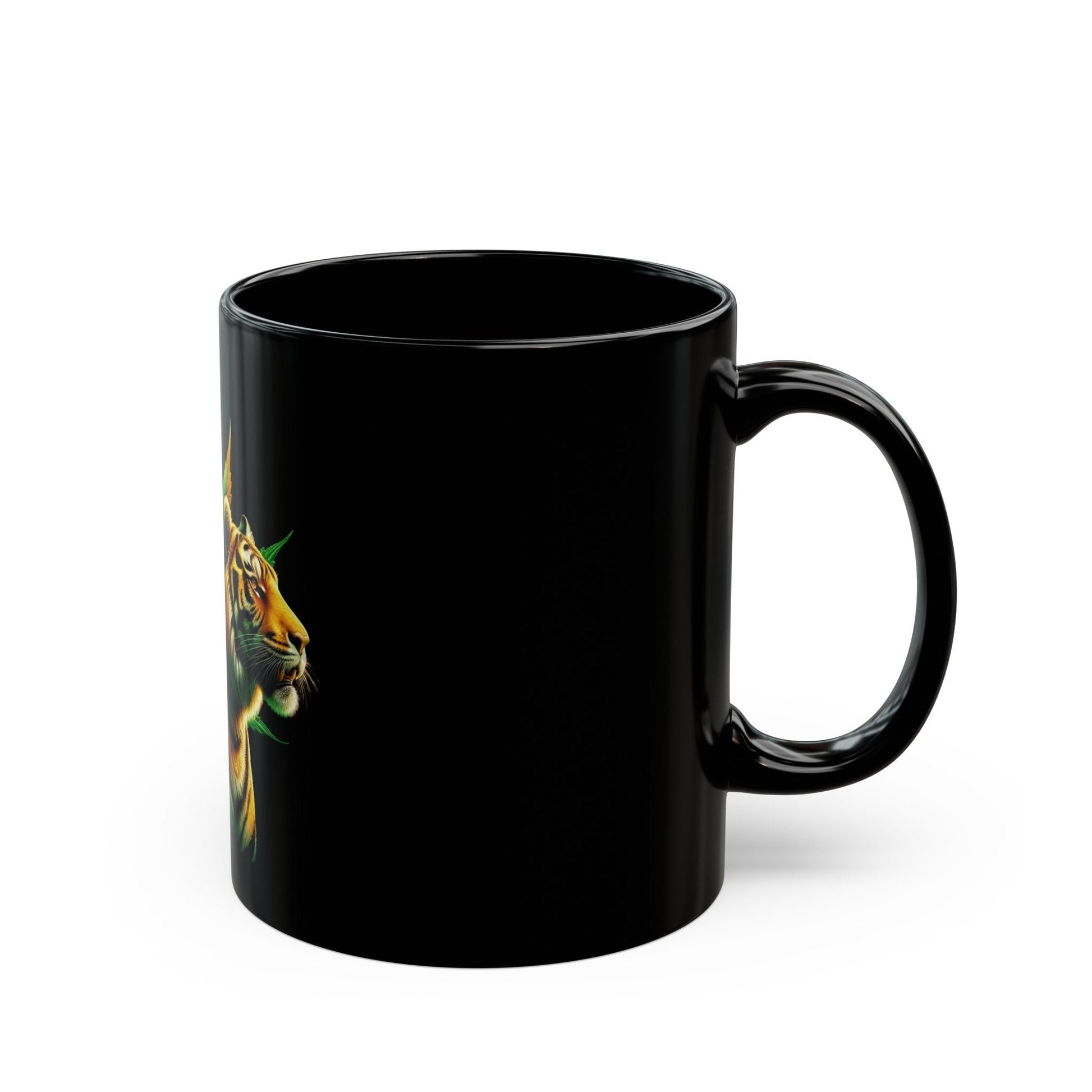 WEED TIGER MUG - Weed Coffee Mug (11oz) BLACK