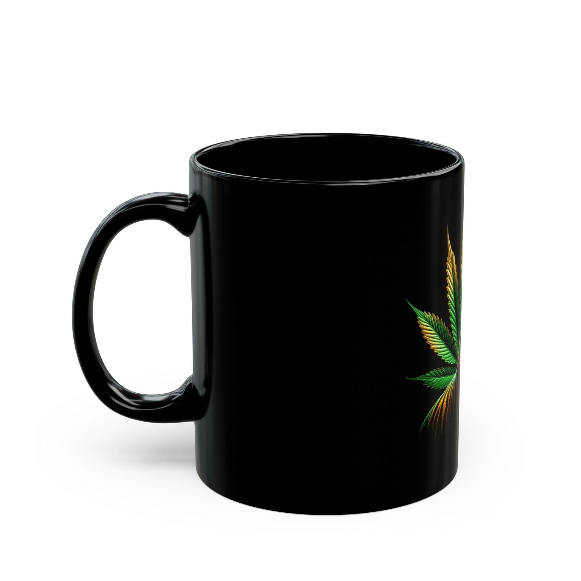WEED TIGER MUG - Weed Coffee Mug (11oz) BLACK