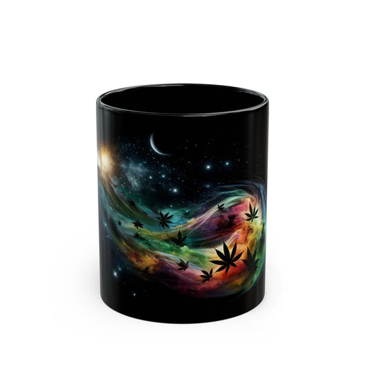 COSMIC WEED MUG - 420 Coffee Mug (11oz) BLACK