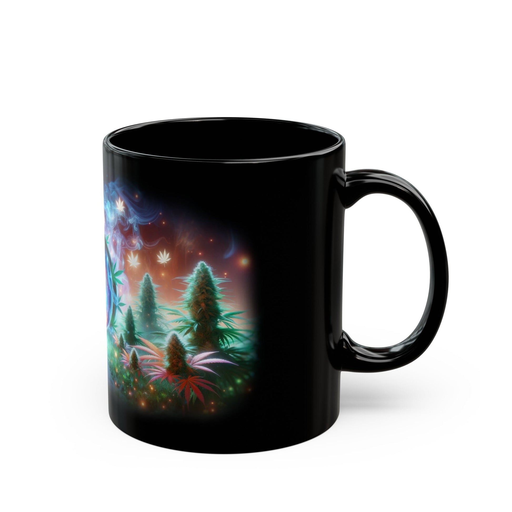 WEED PORTAL MUG - Weed Coffee Mug (11oz) BLACK