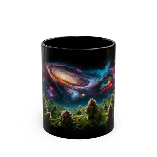 SPACE WEED MUG - 420 Coffee Mugs (11oz) BLACK