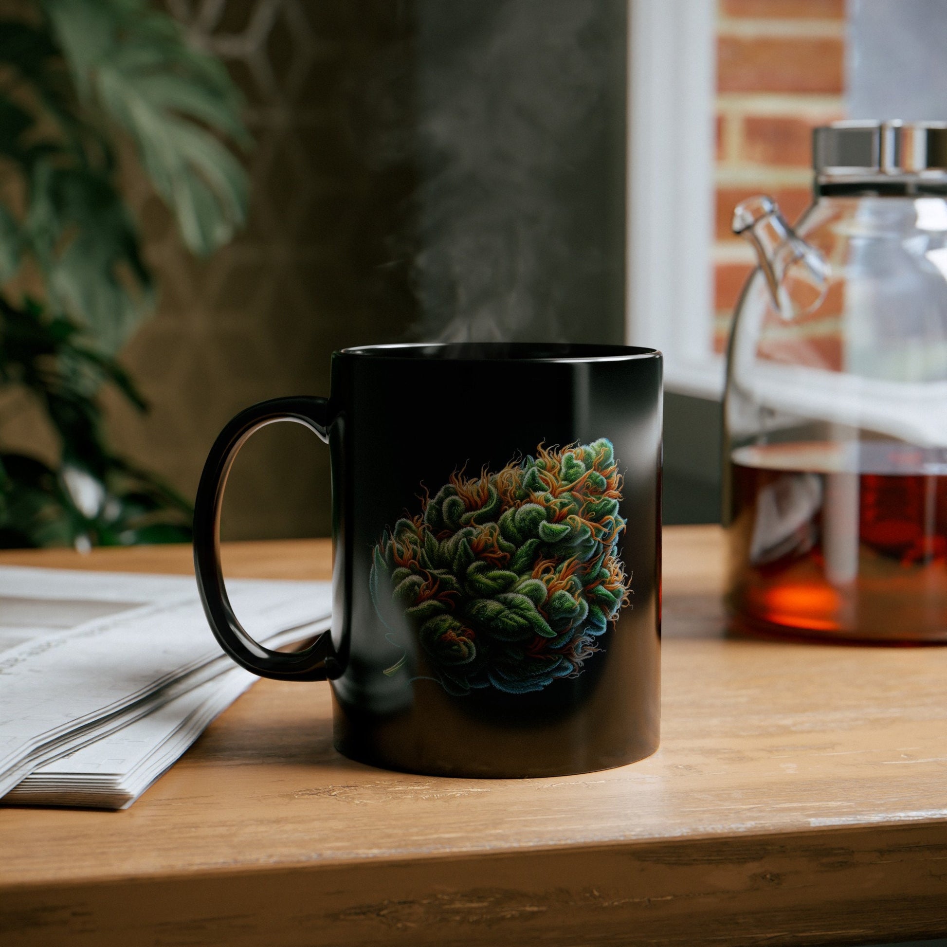 WEED NUG MUG - Weed Coffee Mug (11oz) BLACK
