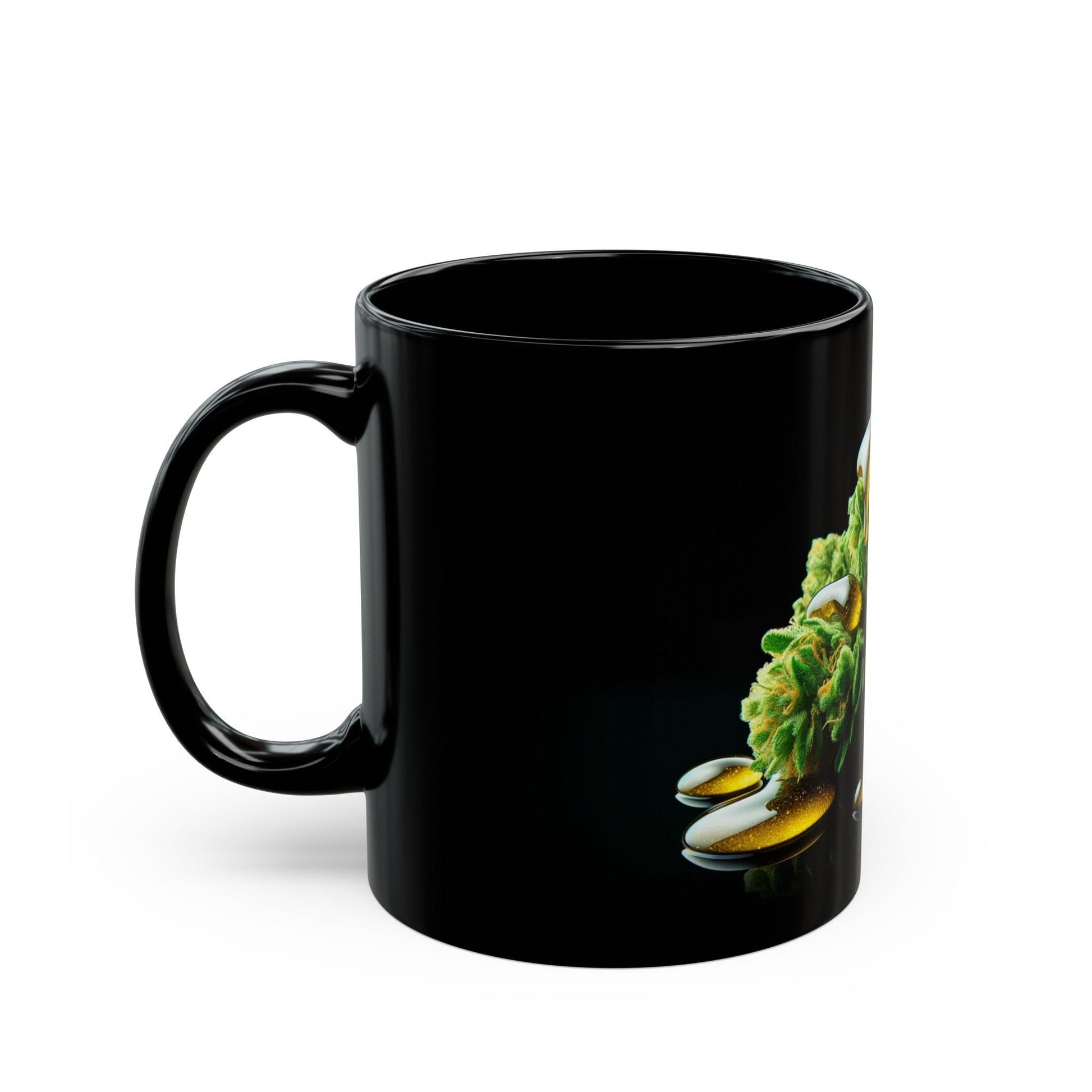 WAXY WEED NUG - Weed Coffee Mug (11oz) BLACK