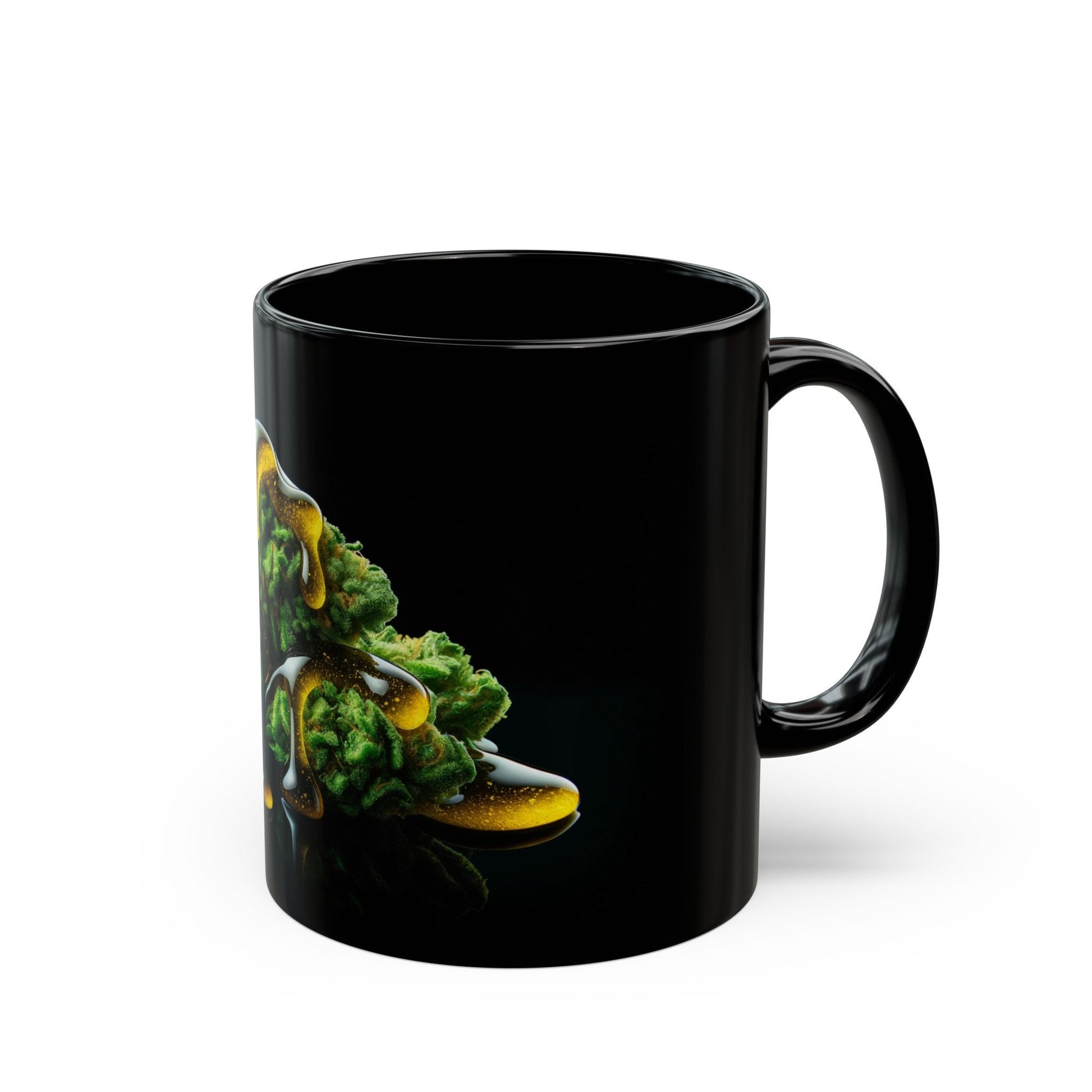 WAXY WEED NUG - Weed Coffee Mug (11oz) BLACK