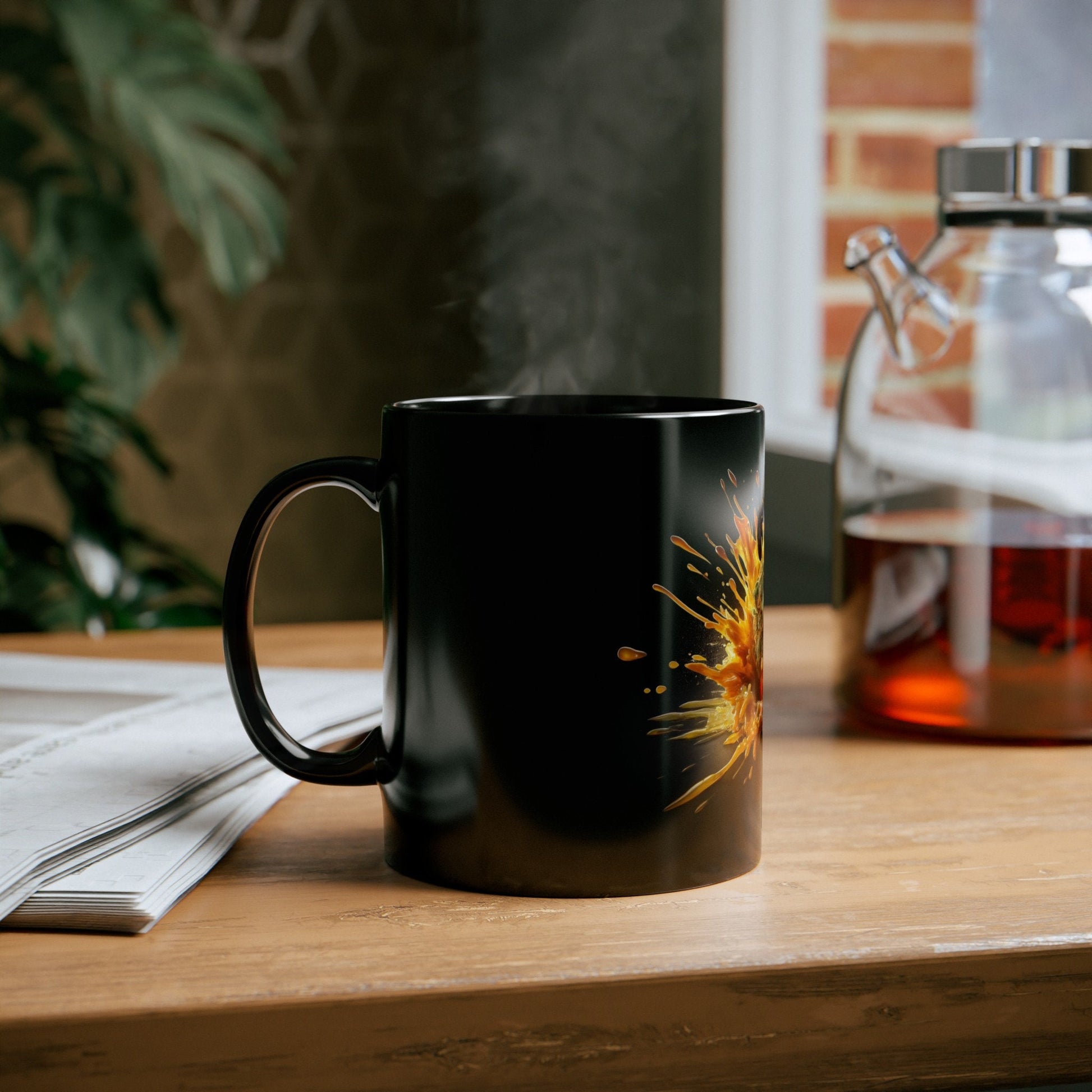WEED WAX MUG - Weed Coffee Mug (11oz) BLACK