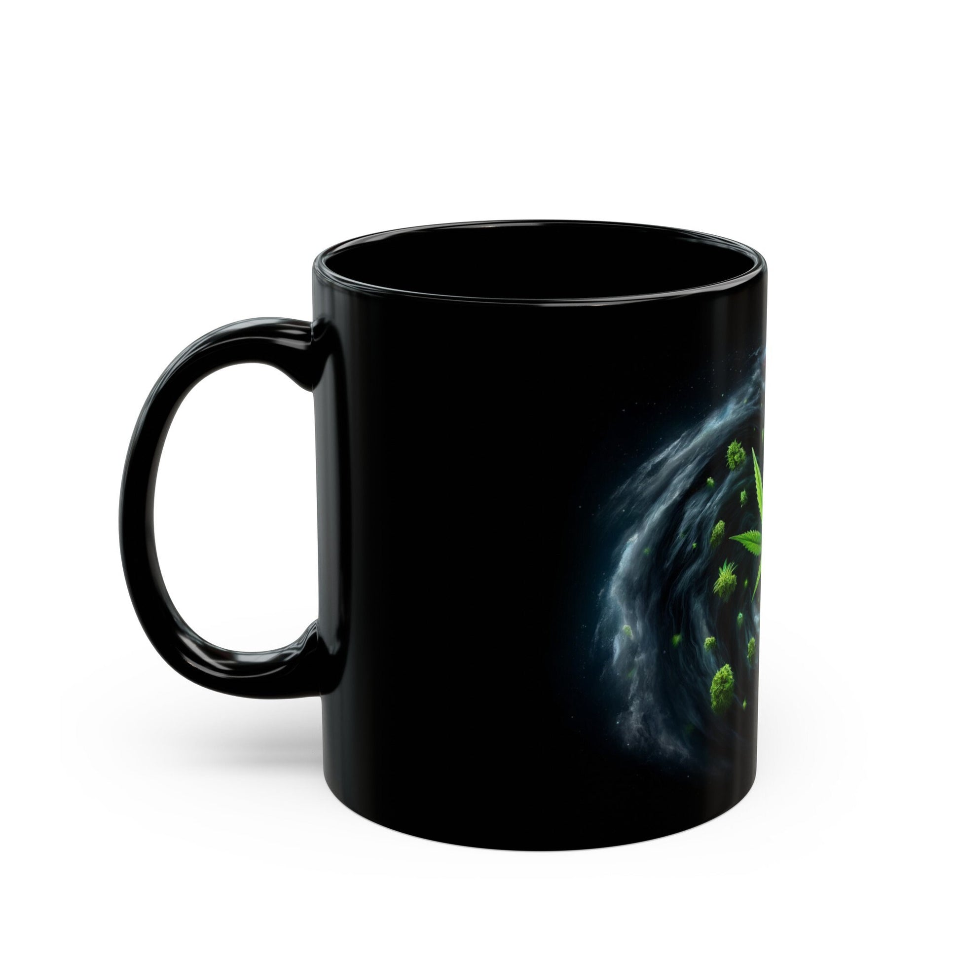 COSMIC WEED STORM - 420 Coffee Mug (11oz) BLACK