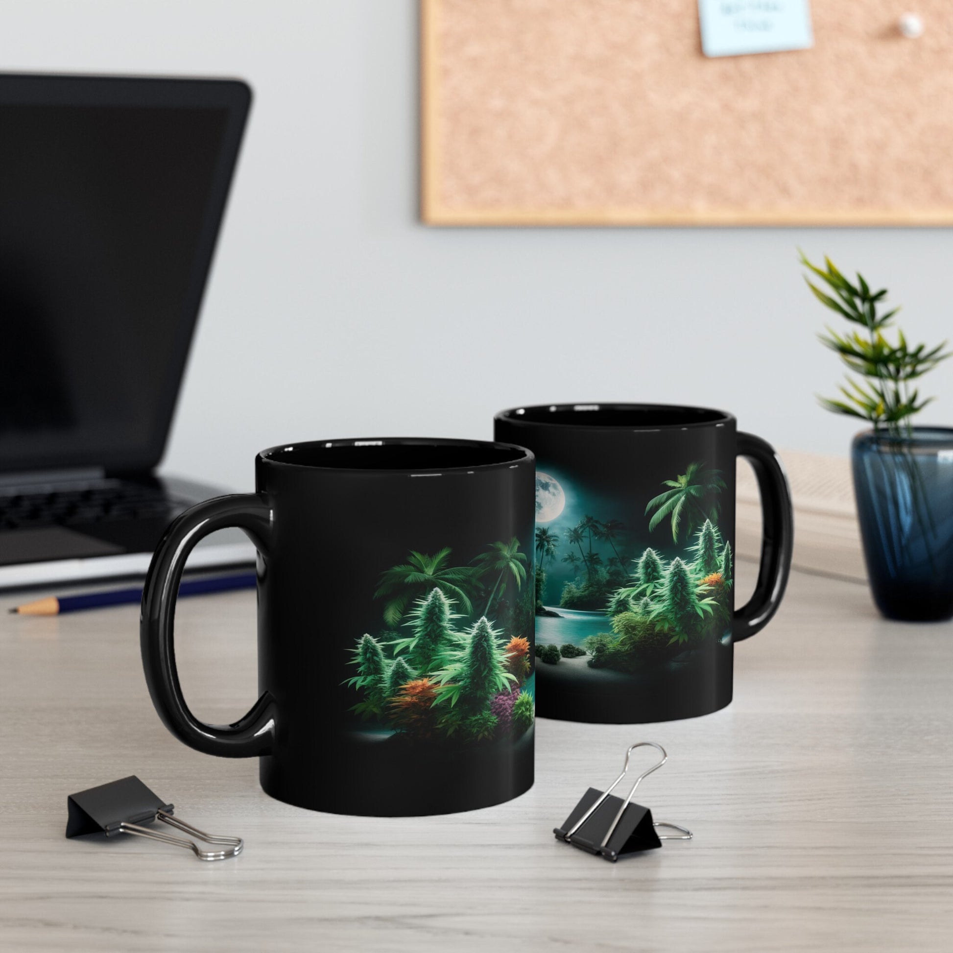 420 BEACH NIGHT - WEED Coffee Mug (11oz)