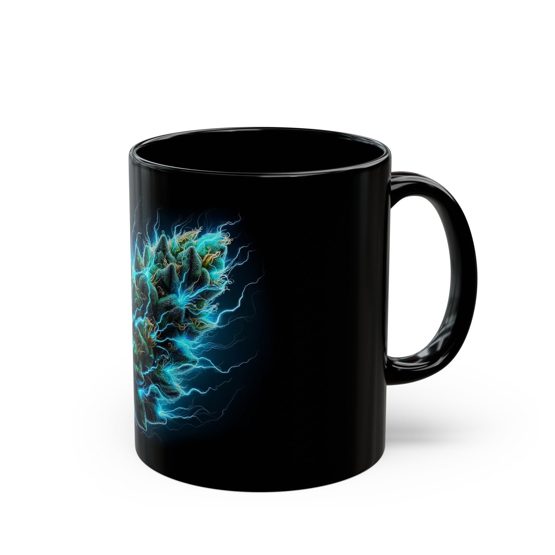 ELECTRIC WEED NUG - Weed Coffee Mug (11oz) BLACK