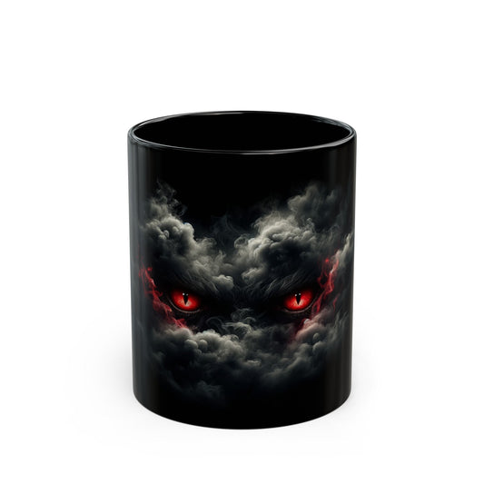 SMOKEY RED EYES - WEED Coffee Mug (11oz) BLACK