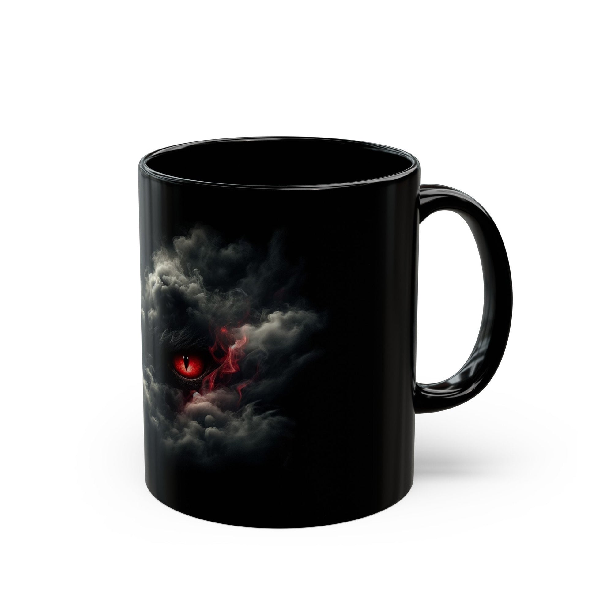 SMOKEY RED EYES - WEED Coffee Mug (11oz) BLACK