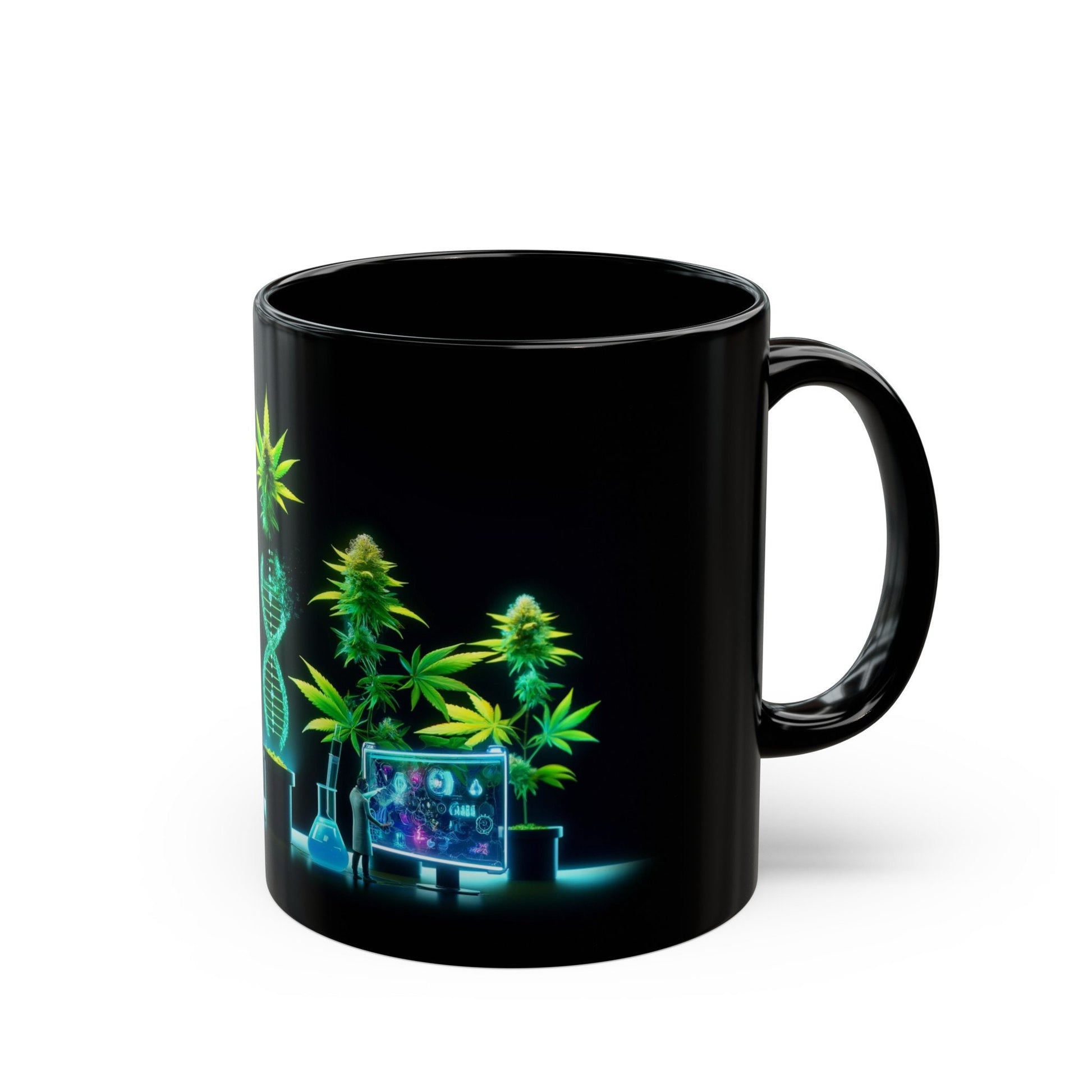 WEED GENETICS - Weed Coffee Mug (11oz) BLACK
