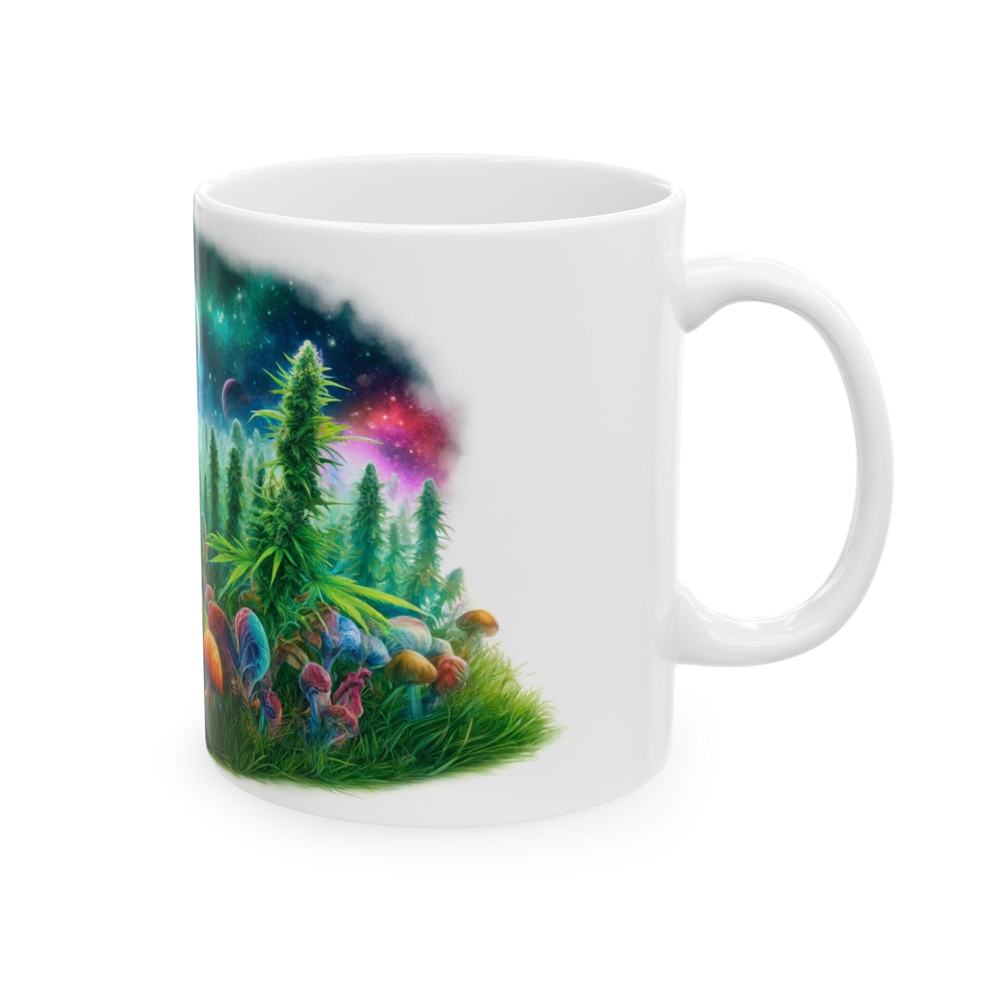 420 SPACE SHROOMS - Coffee Weed Mug (11oz)