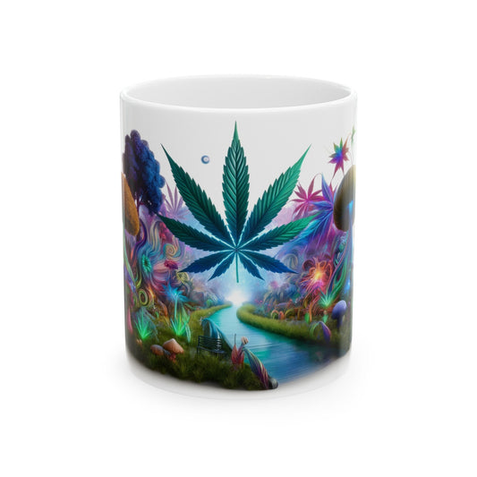 420 SHROOM Meadow - Coffee Weed Mug (11oz)