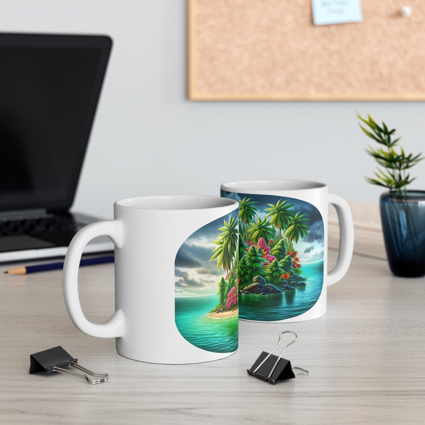 TROPICAL WEED ISLAND - Coffee Weed Mug (11oz)