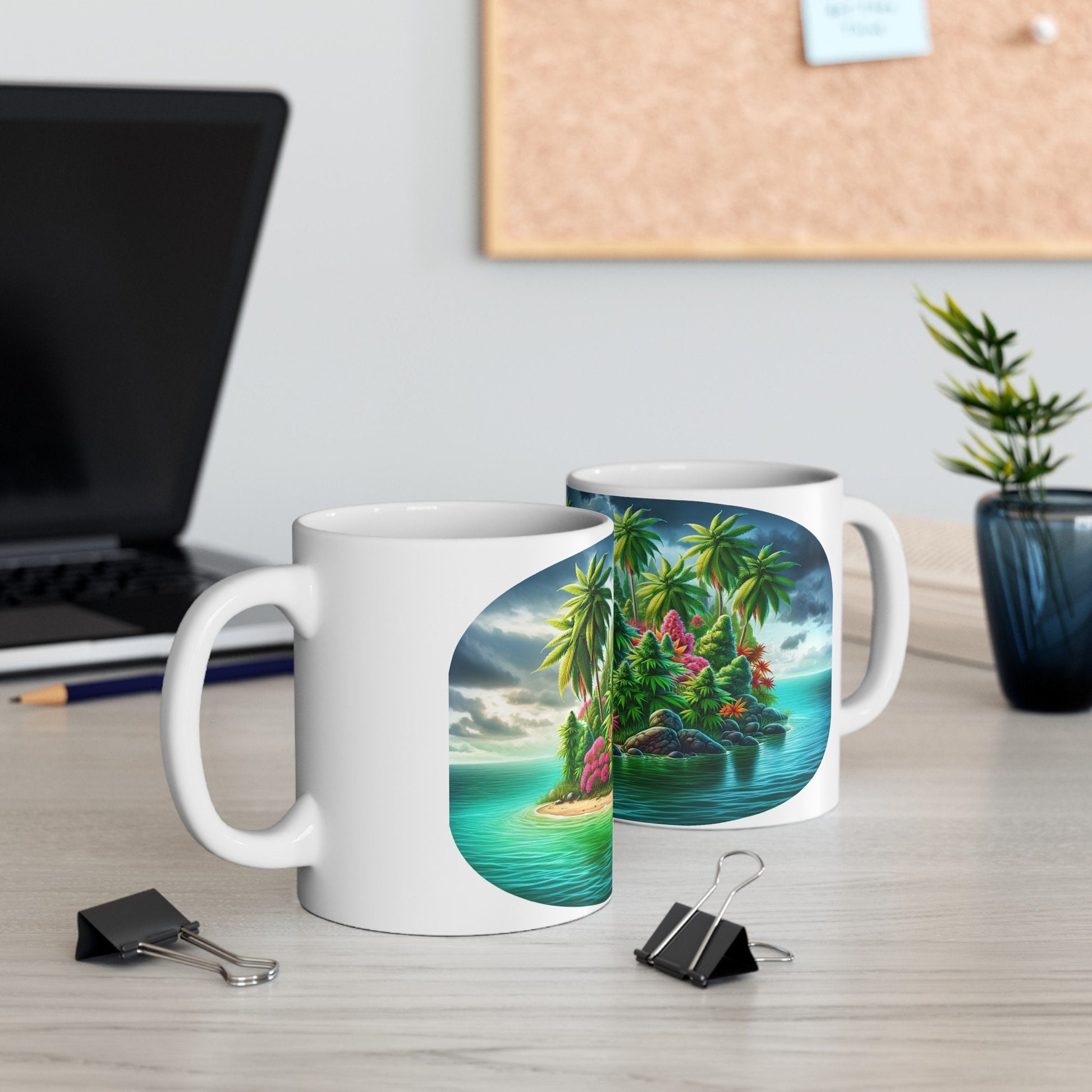 TROPICAL WEED ISLAND - Coffee Weed Mug (11oz)
