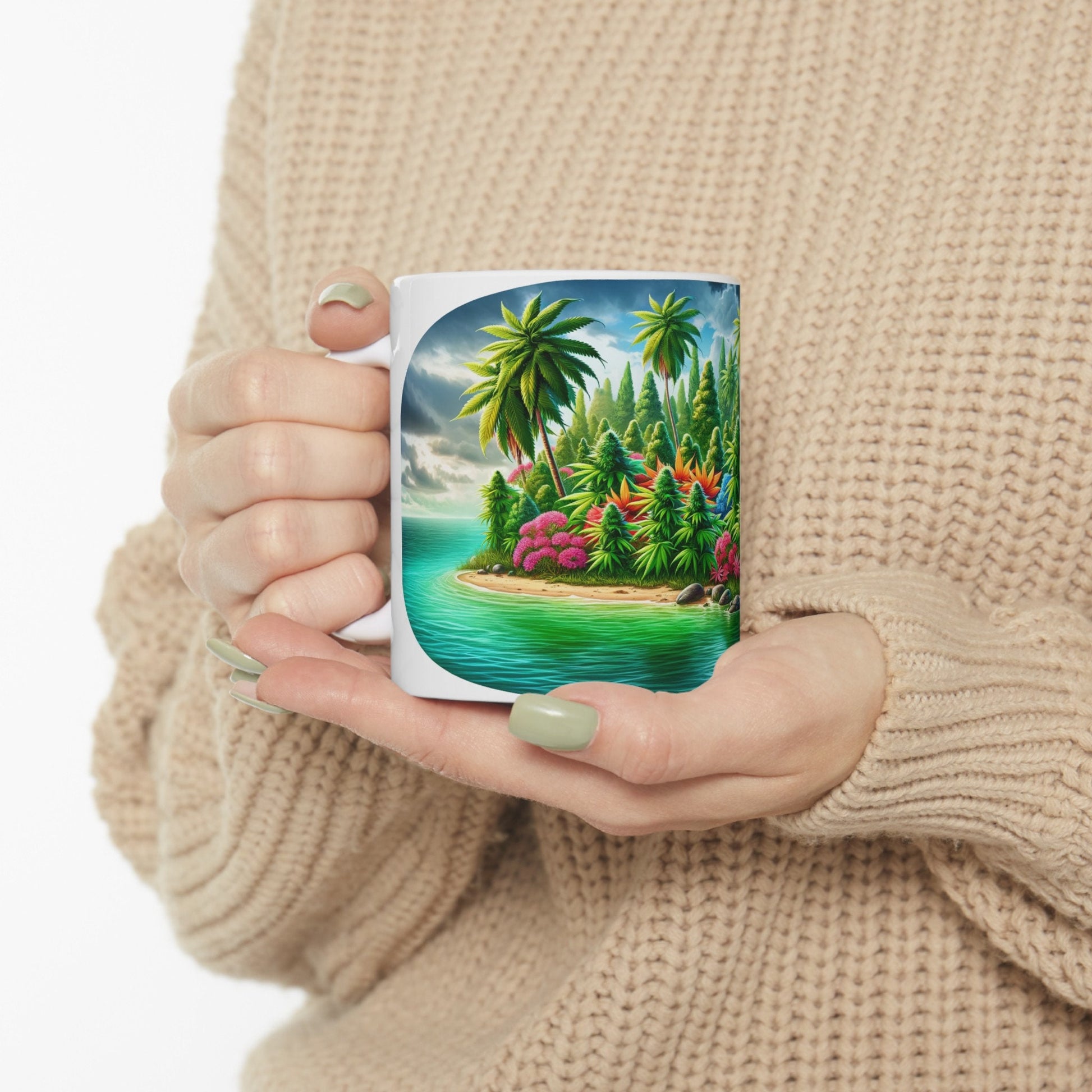 TROPICAL WEED ISLAND - Coffee Weed Mug (11oz)